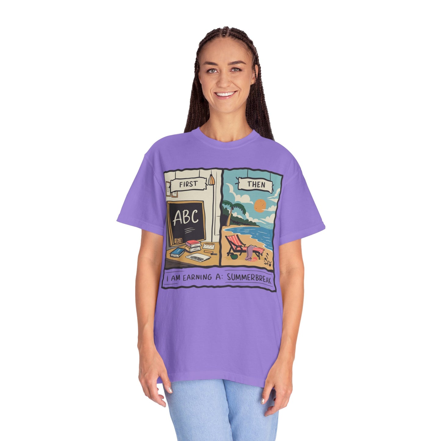 First Teach Then Beach School Out For Summer Shirt - Teacher Vacation Apparel