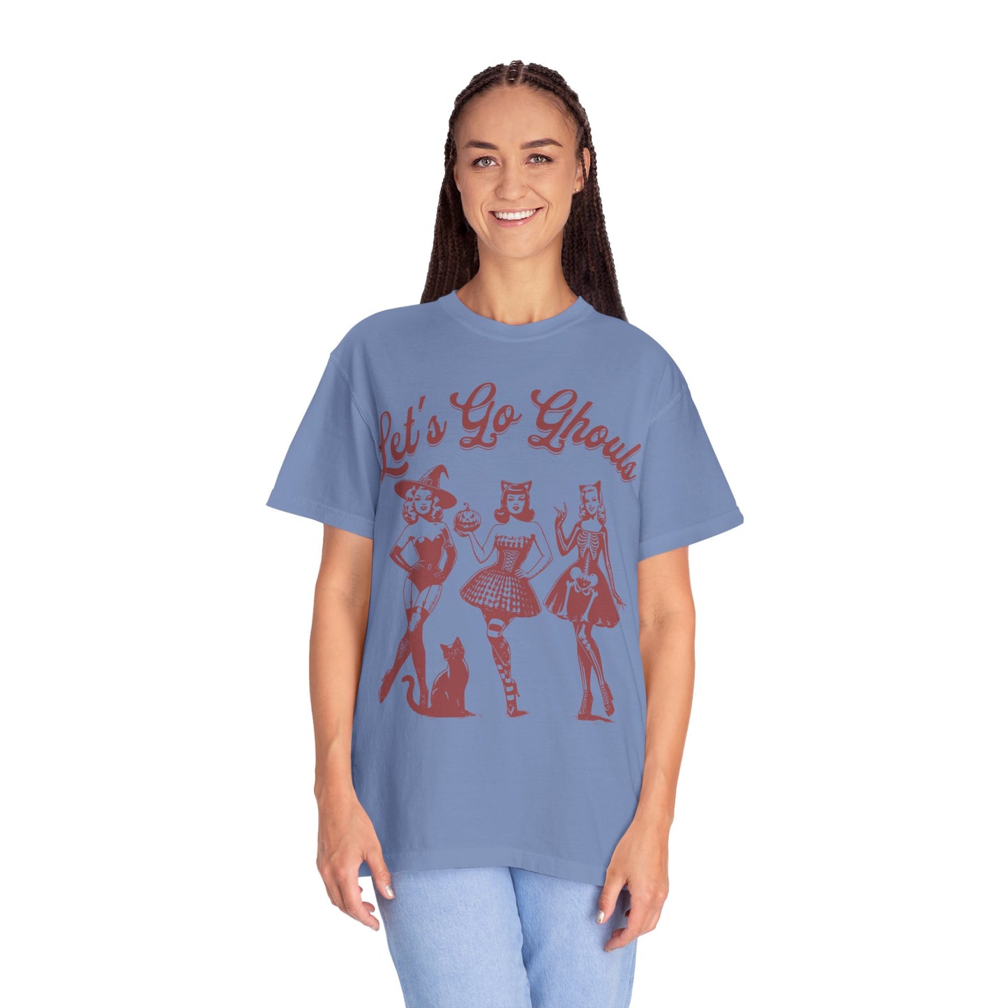 Lets Go Ghouls Witches Shirt - Spooky Girls Comfort Colors T-shirt