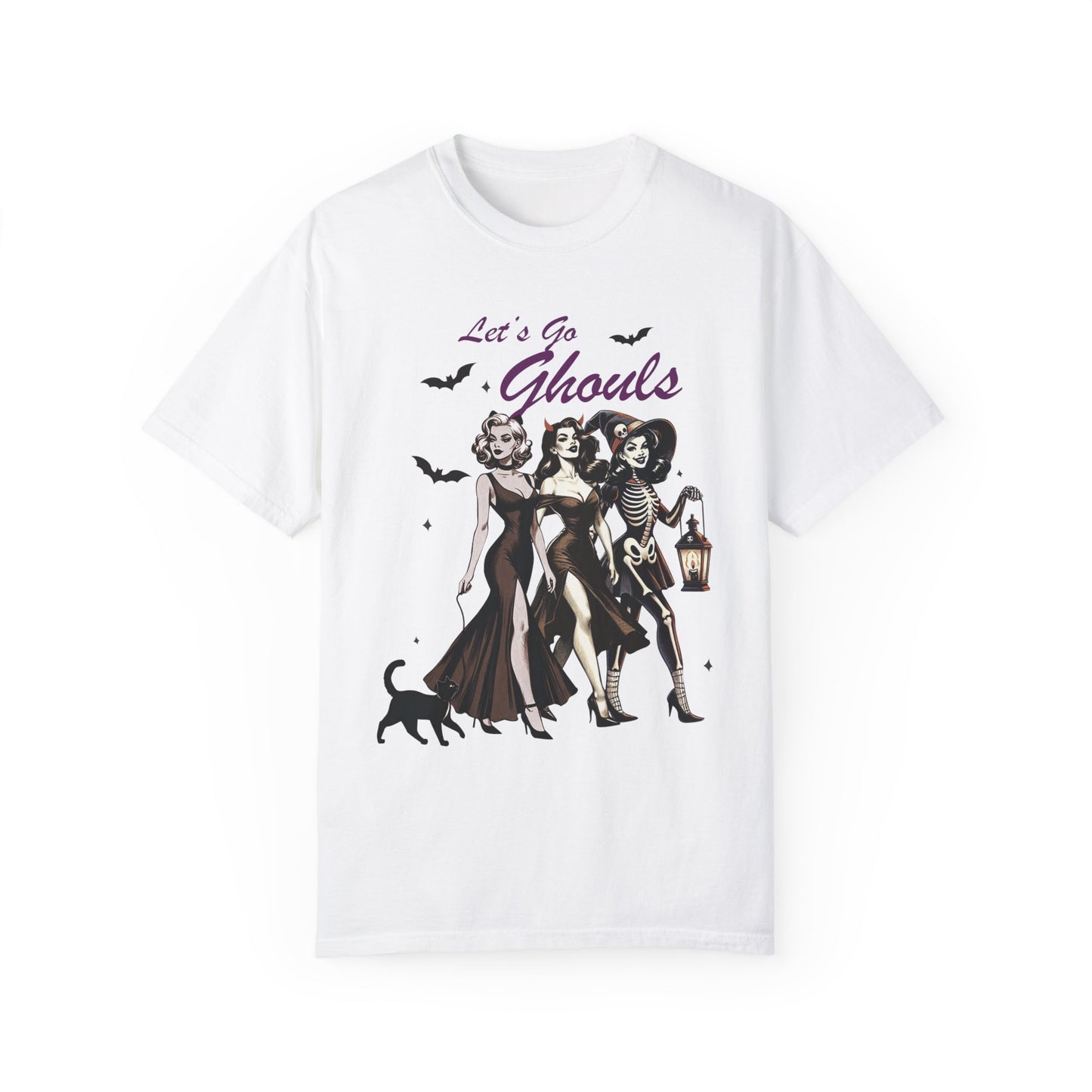 Halloween Witch Let's Go Ghouls Shirt White