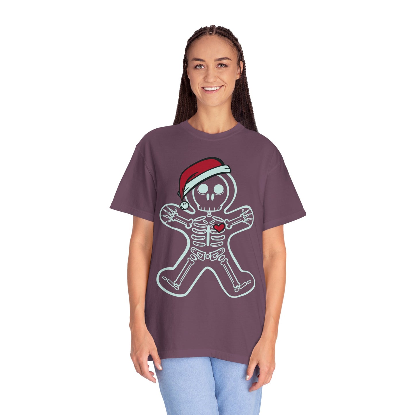 Gingerbread Man X-Ray Shirt | Funny Xmas X-Ray Technician Santa Hat Gift