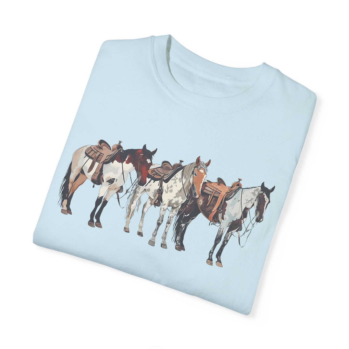 Western Horse Shirt | Cowboy Style Clothing for Horse Lovers Chambray