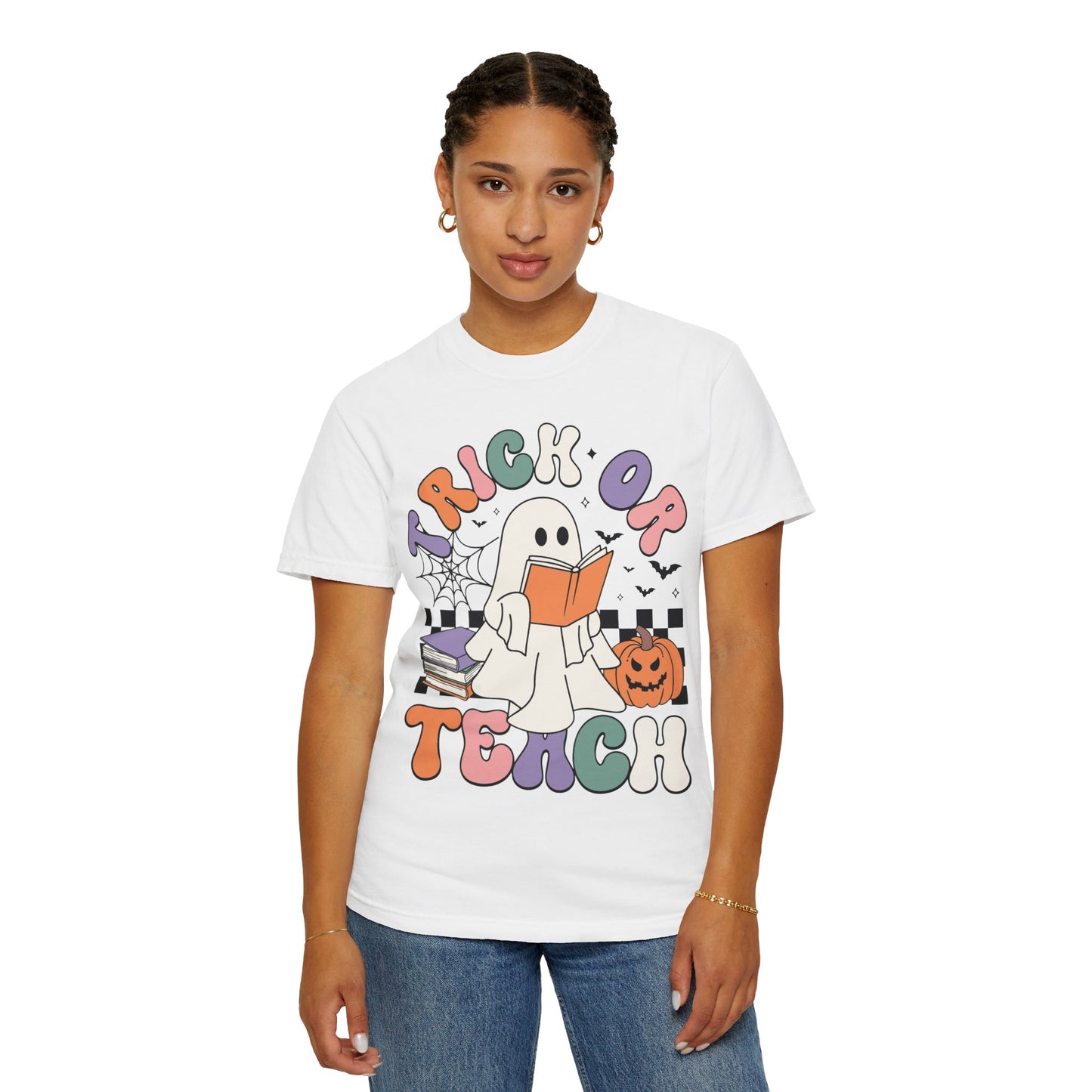 Comfort Colors Teacher Halloween Shirt - Trick or Teach Shirt
