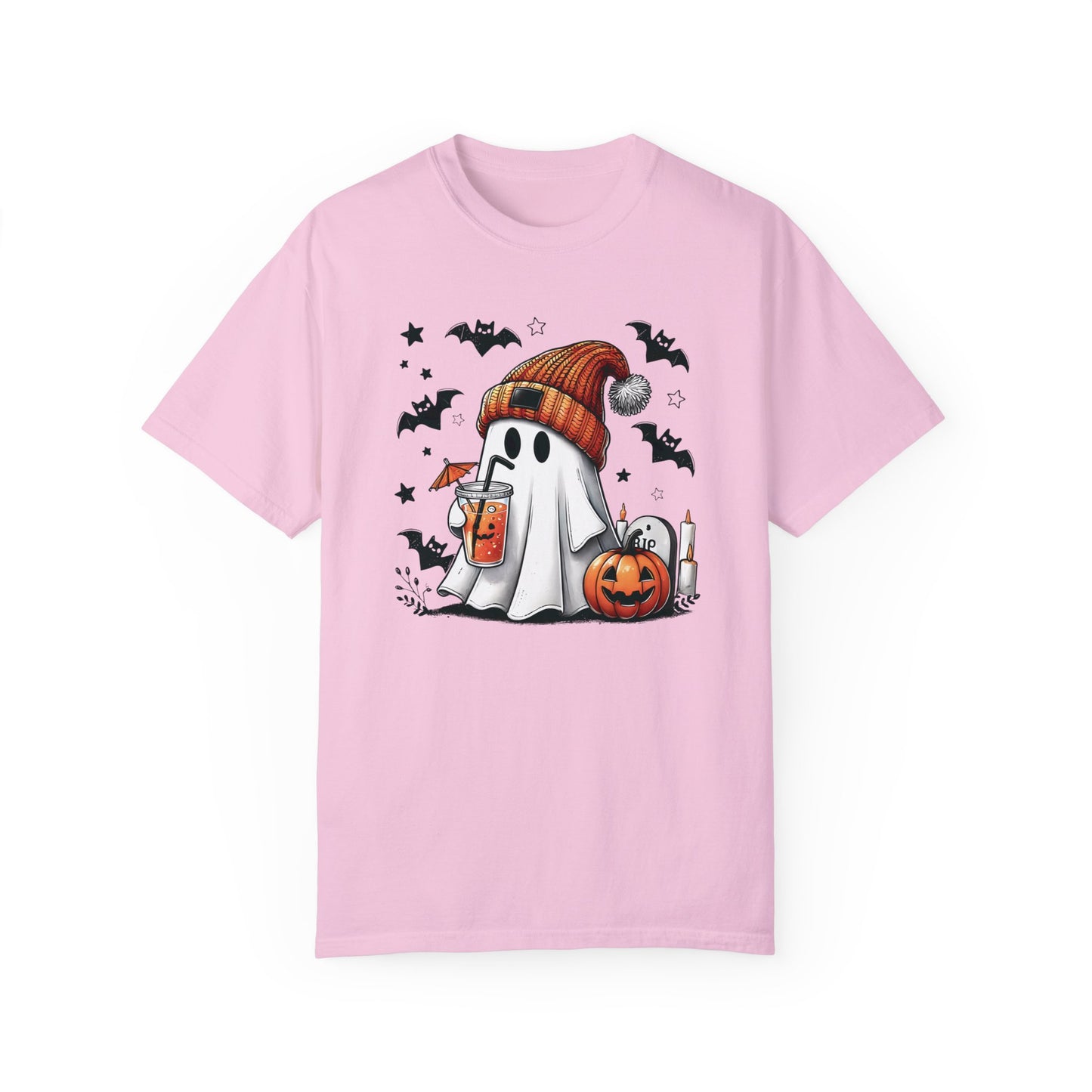 Halloween Ghost Comfort Colors Shirt, Cute Ghost Shirt, Womens Halloween Blossom
