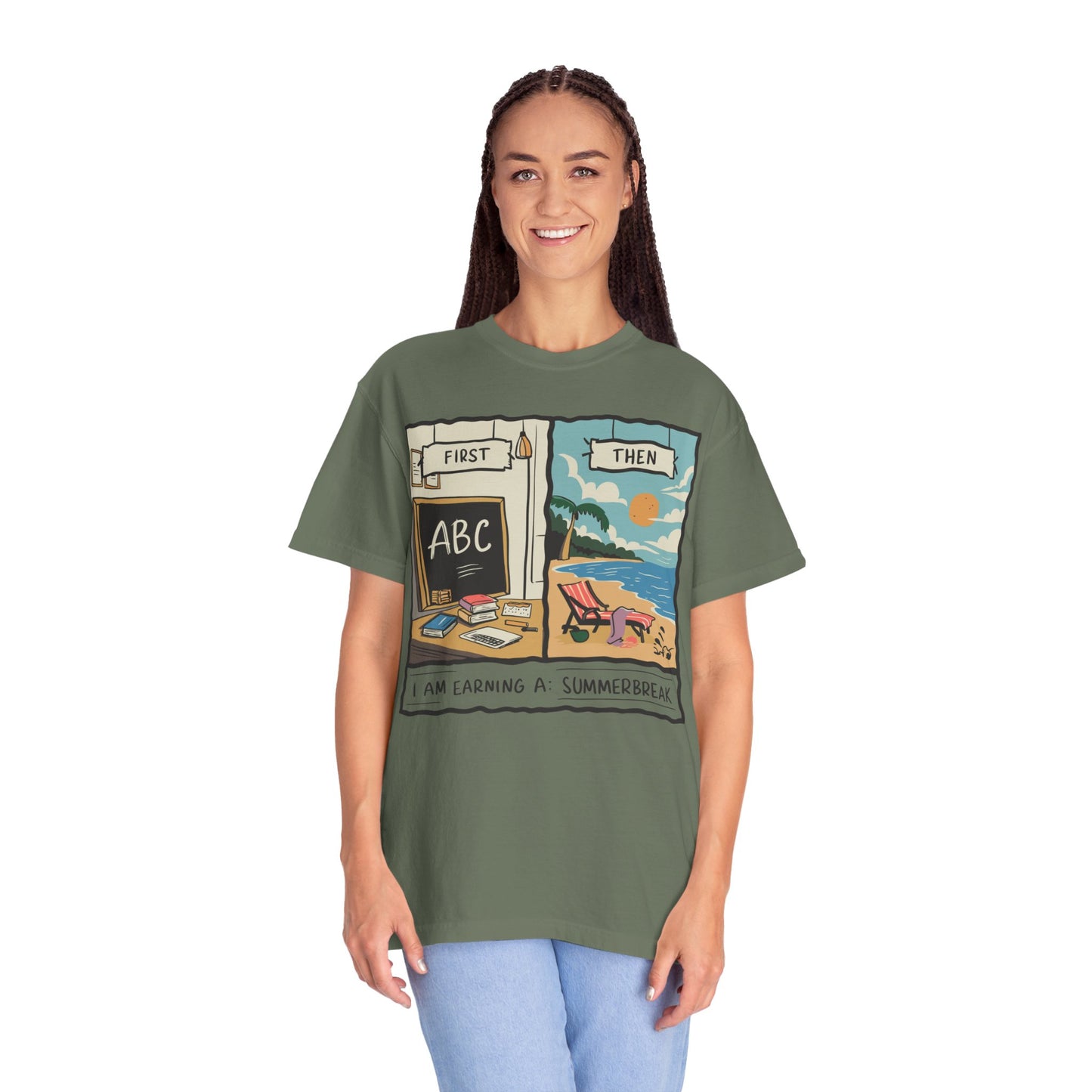 First Teach Then Beach School Out For Summer Shirt - Teacher Vacation Apparel