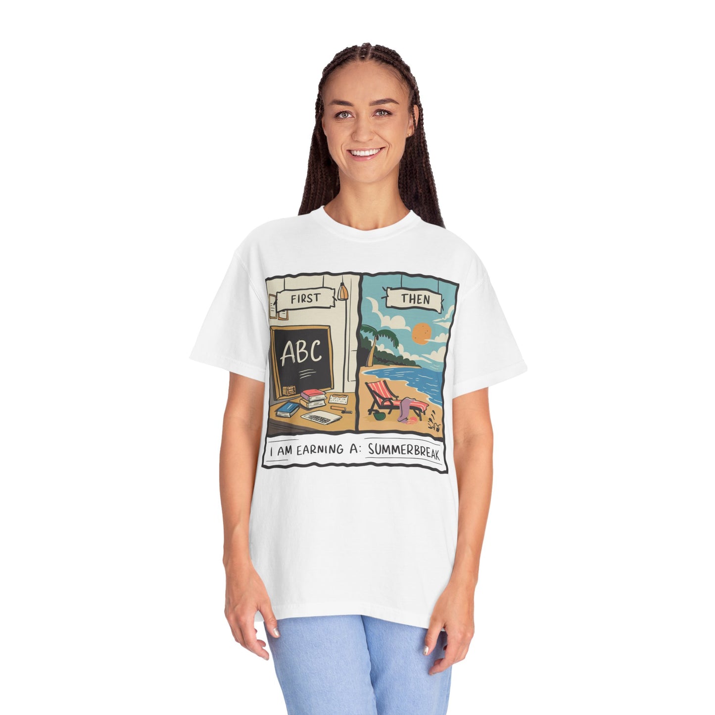 First Teach Then Beach School Out For Summer Shirt - Teacher Vacation Apparel