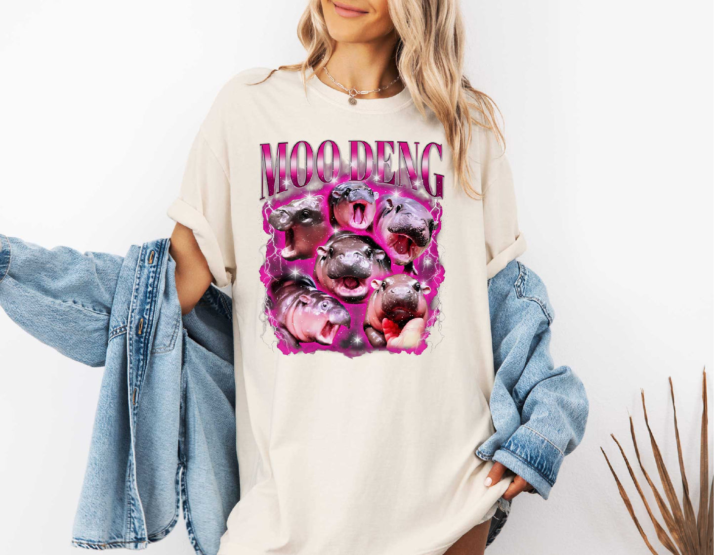 Moo Deng Memes T-shirt