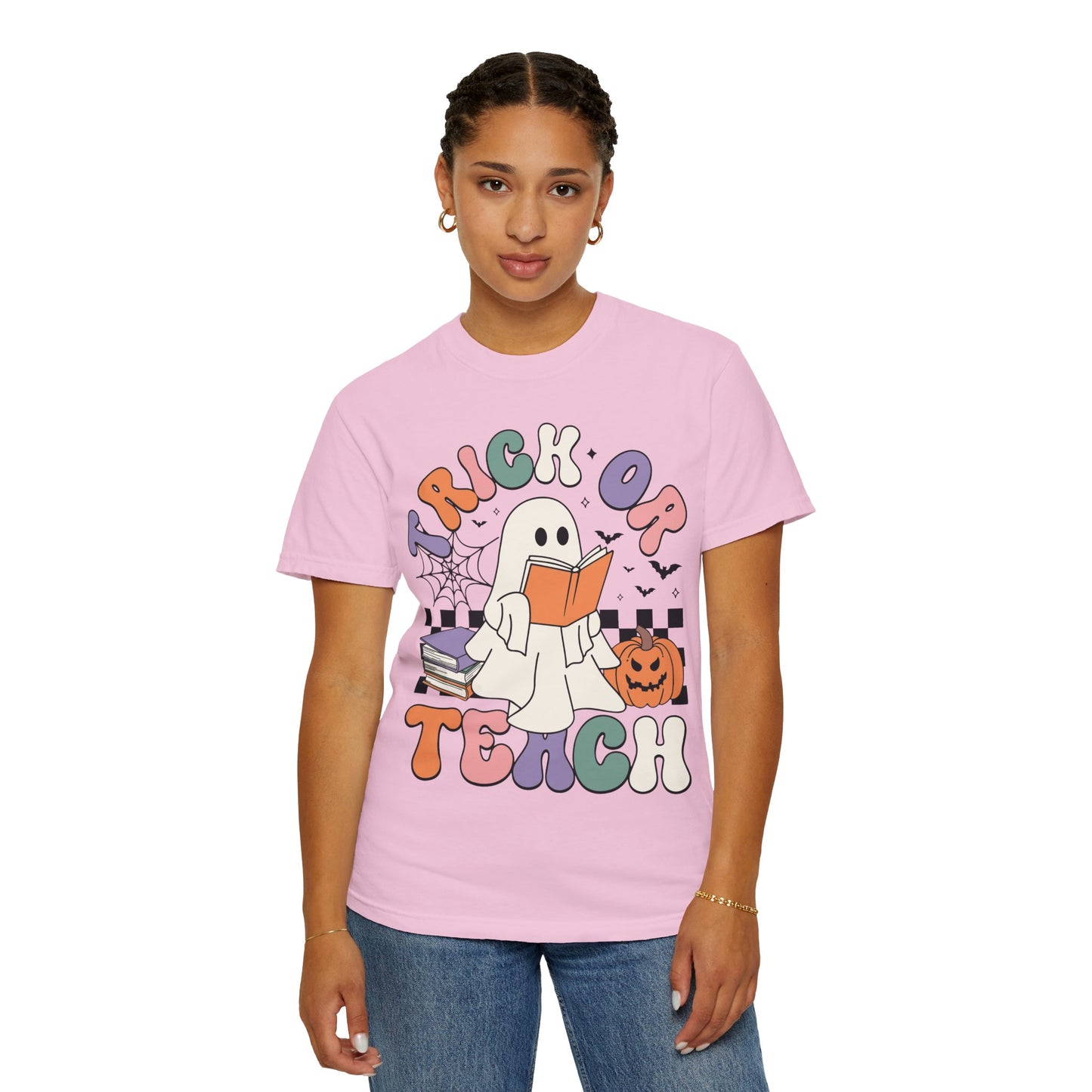 Comfort Colors Teacher Halloween Shirt - Trick or Teach Shirt