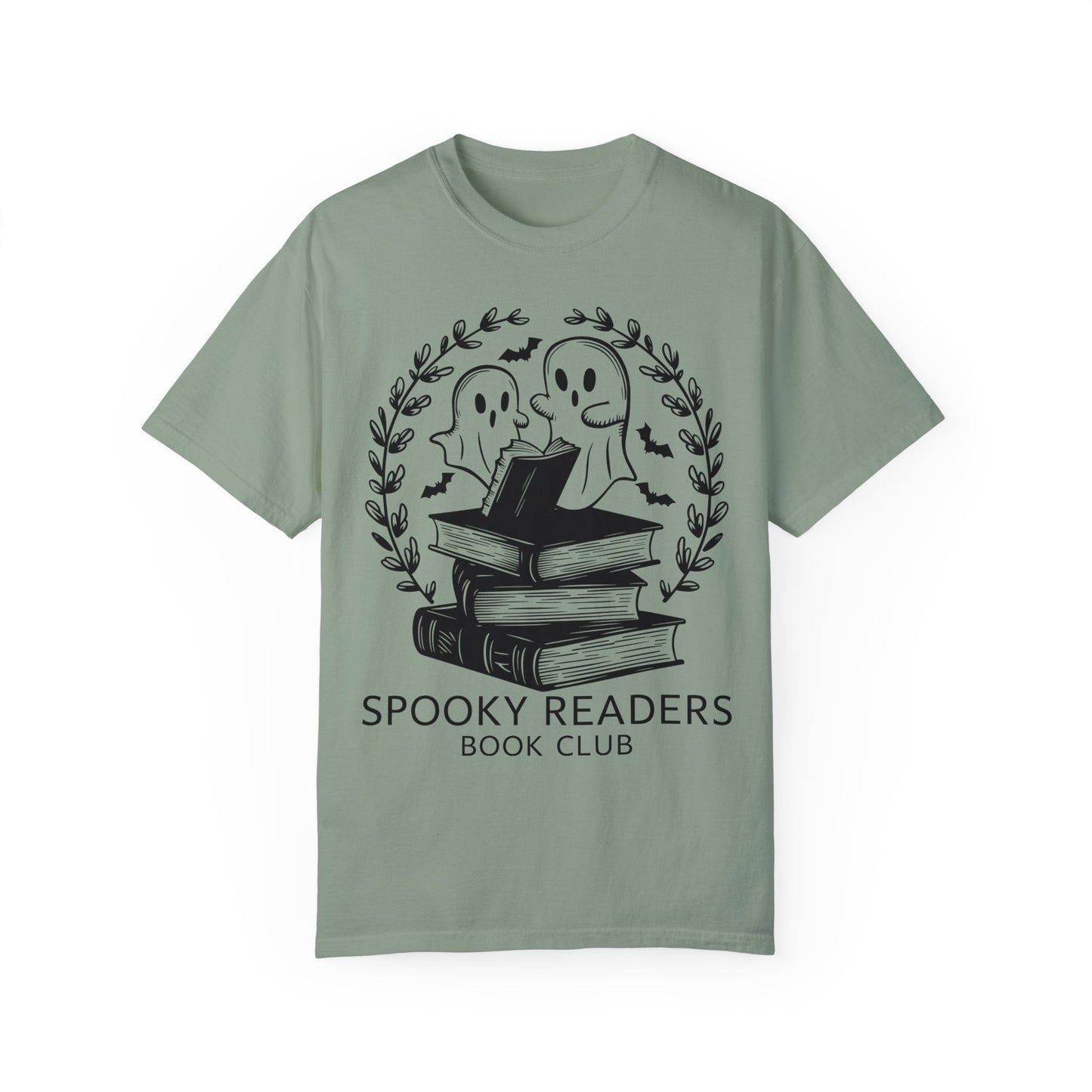 Comfort Colors Spooky Book Club Shirt, Book Ghost Shirt, Halloween Shirt Bay