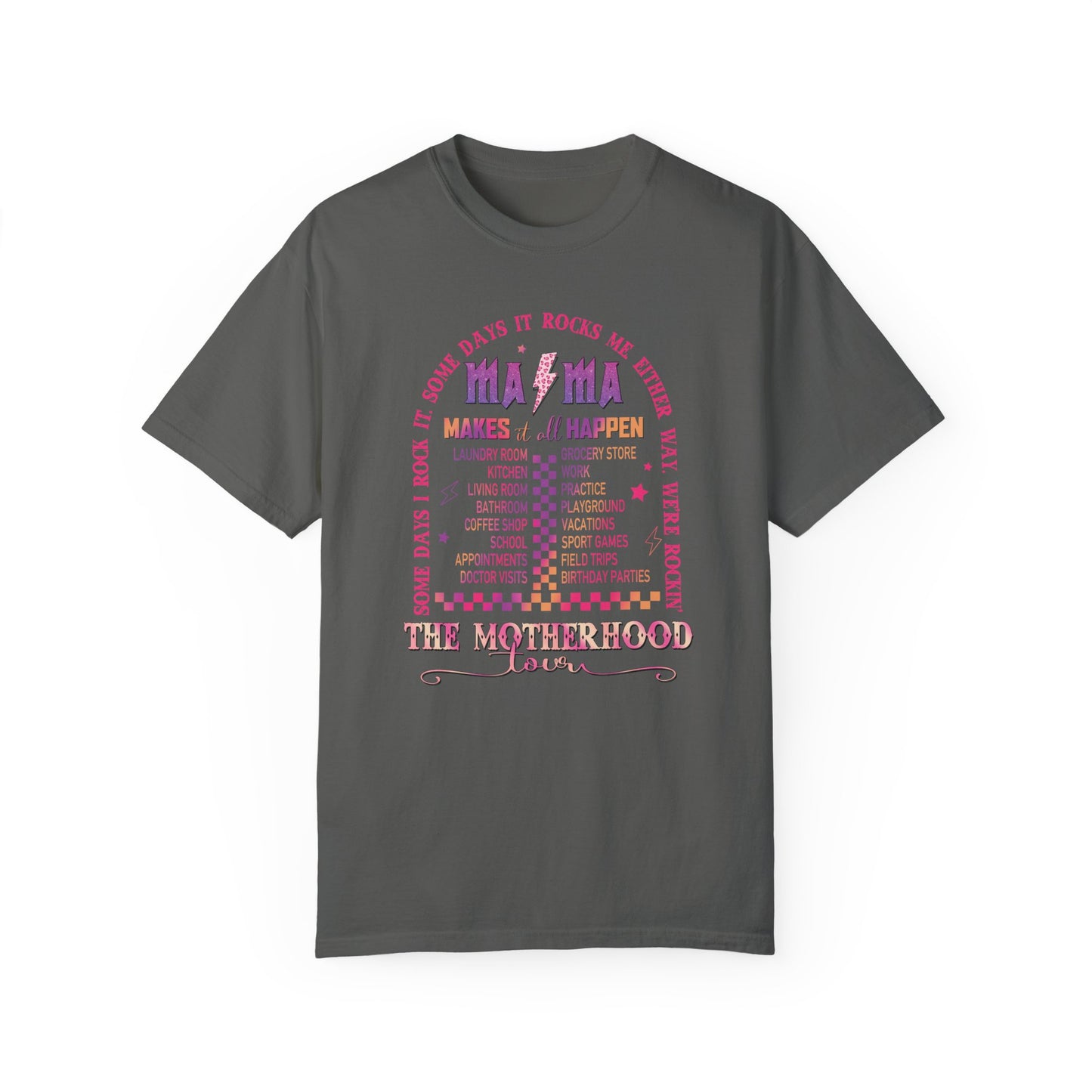 The Motherhood Tour Shirt - Mama Rock Tour Shirt Pepper