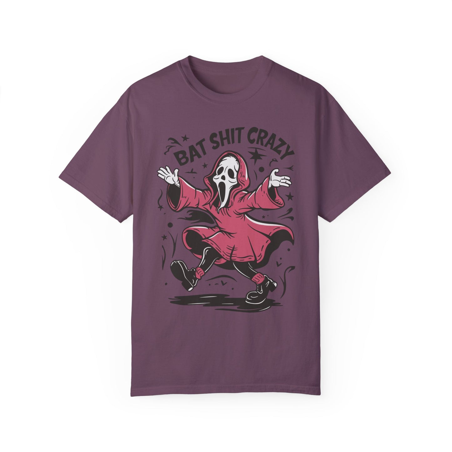 Bat Shit Crazy Funny Halloween Shirt - Ghost Season Tee Berry