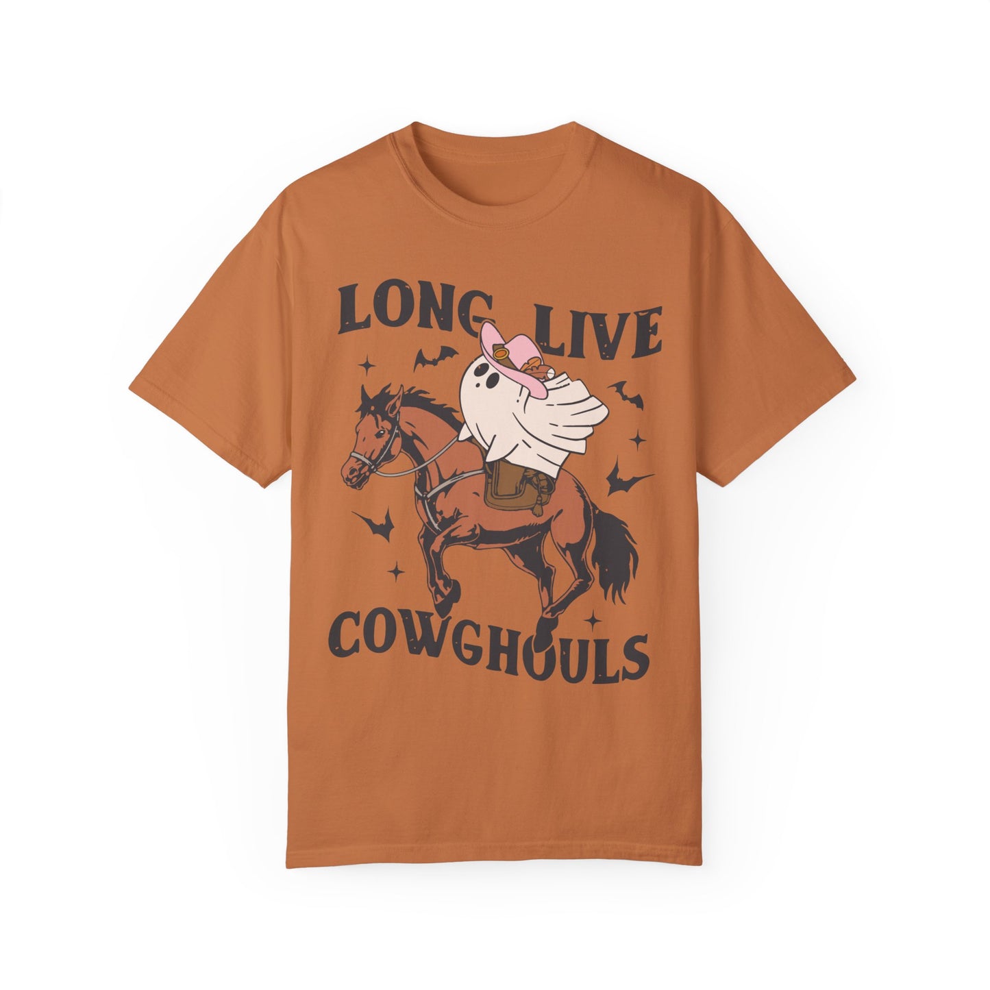 Long Live Cowghouls Western Halloween Graphic Tee Shirt Yam