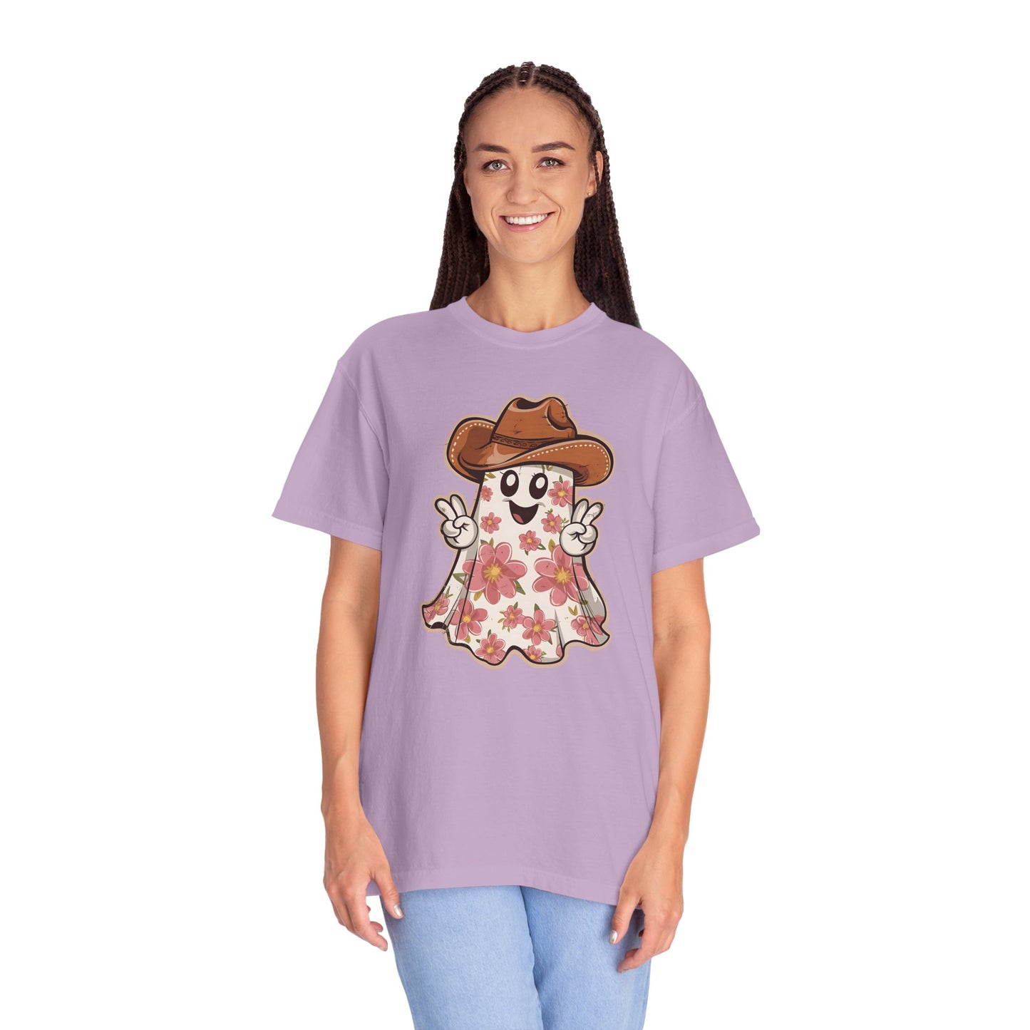Floral Halloween Cowboy Ghost Howdy Western Shirt - Spooky Western Apparel