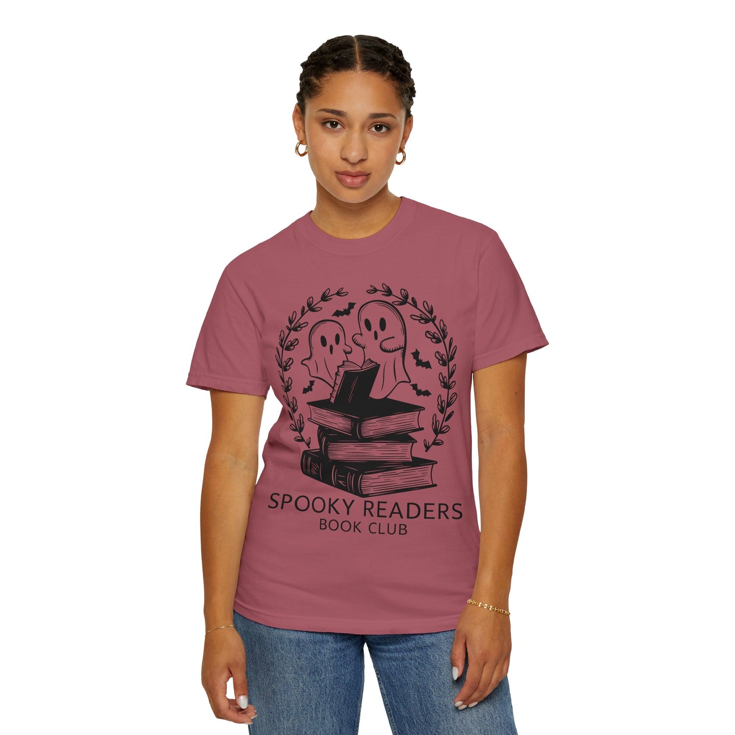 Comfort Colors Spooky Book Club Shirt, Book Ghost Shirt, Halloween Shirt