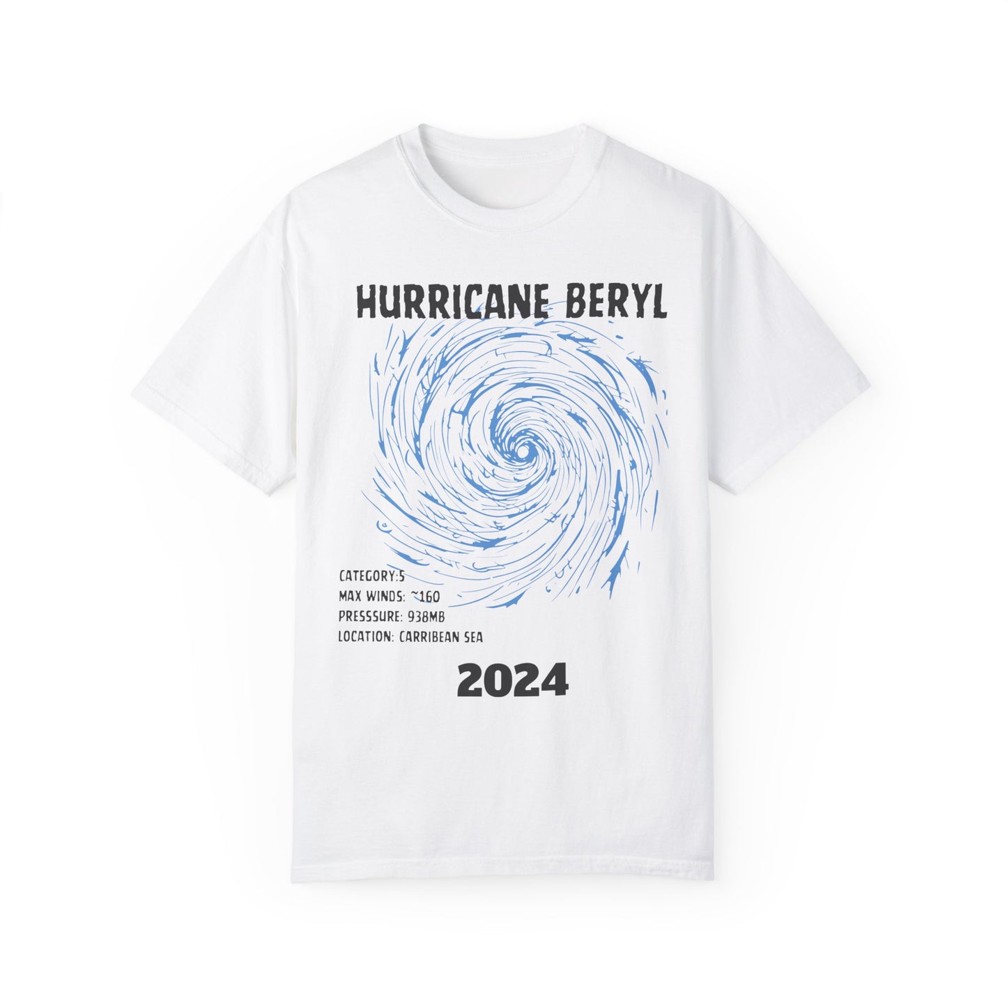 Storm T-Shirt Hurricane Beryl, Texas Hurricane, Hurricane 2024 White