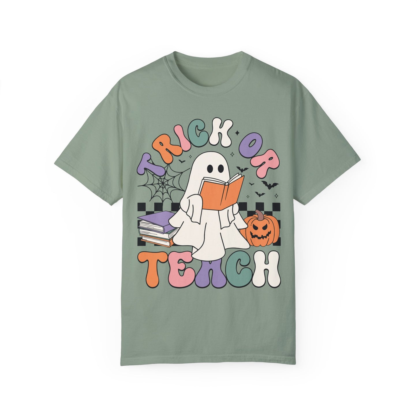 Comfort Colors Teacher Halloween Shirt - Trick or Teach Shirt Bay