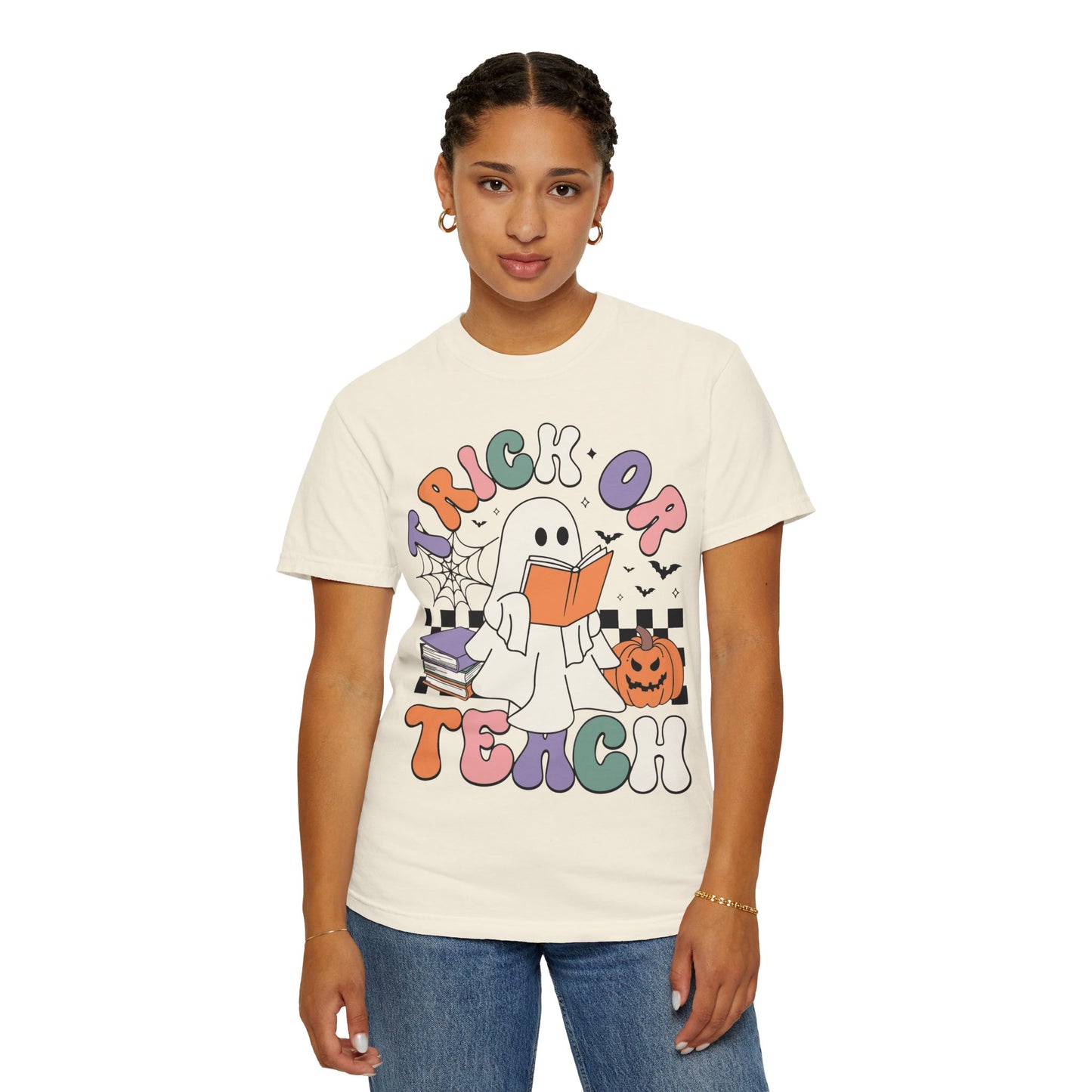 Comfort Colors Teacher Halloween Shirt - Trick or Teach Shirt