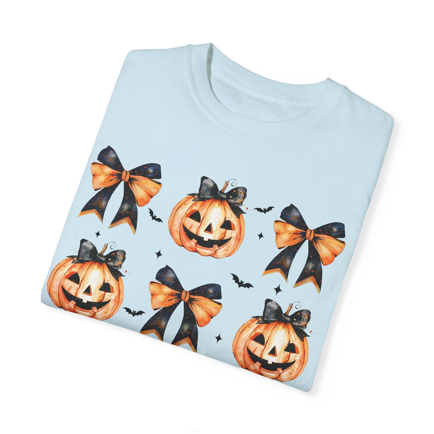 Halloween Pumpkin Coquette Bow Shirt