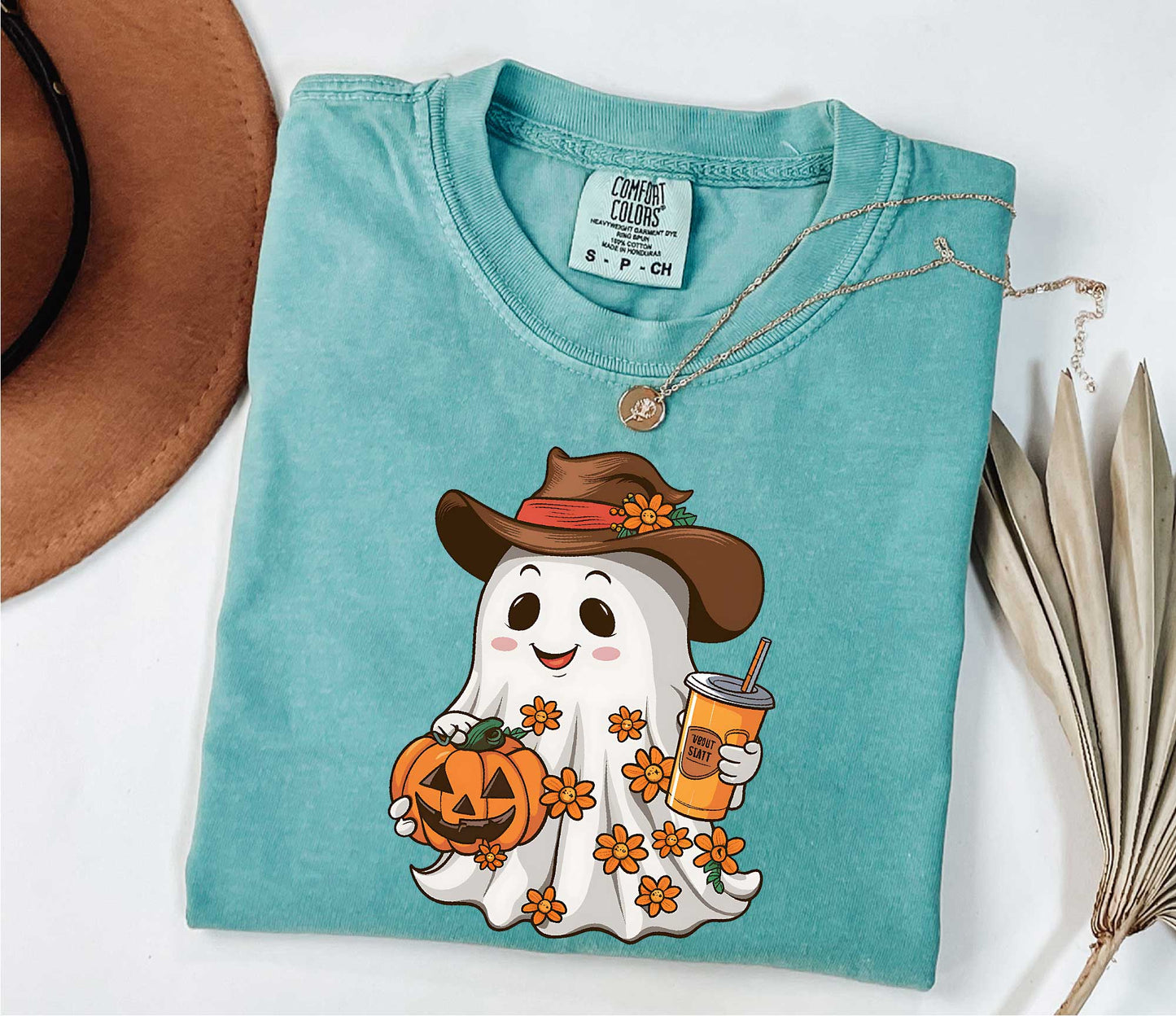 Comfort Colors Ghost Cowboy Western Halloween Shirt