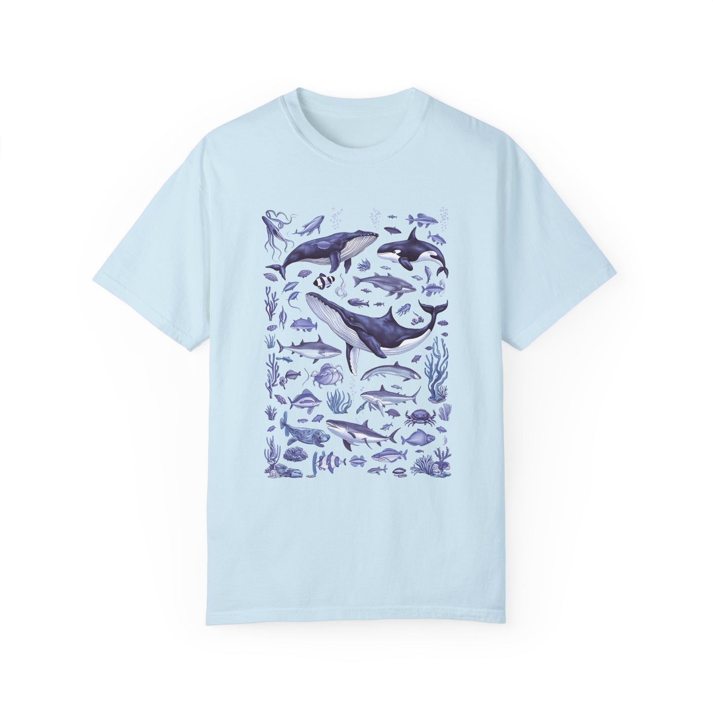 Vintage 90s Tattoo Sea Animal Tshirt Chambray