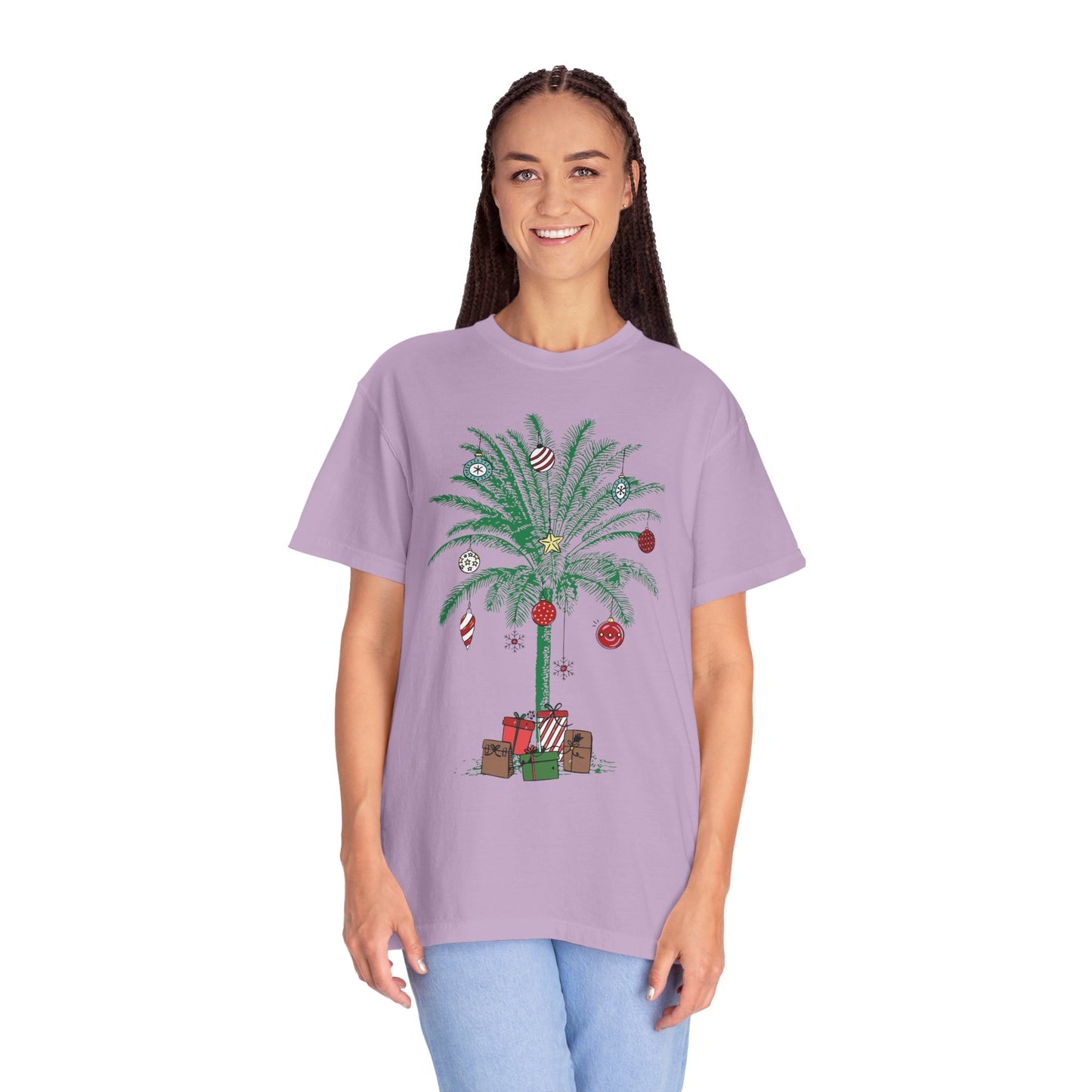 Christmas Palm Tree Shirt - Beach Aloha Xmas Tee
