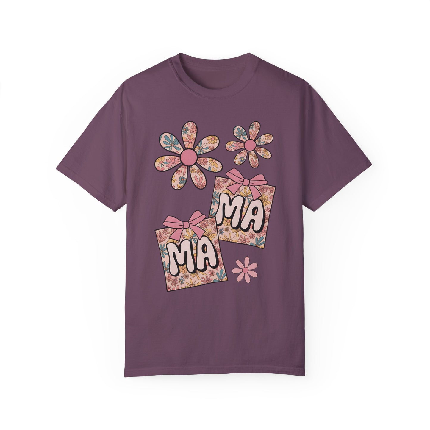 Floral MAMA Comfort Colors T-Shirt – Cute & Trendy Gift for Moms