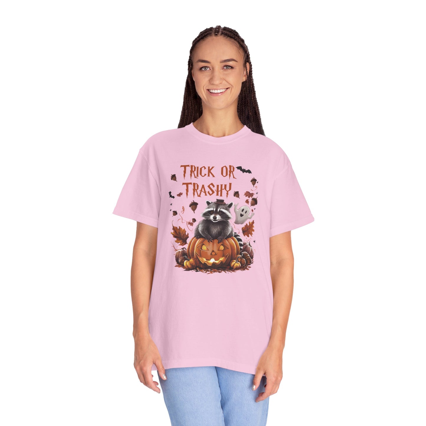 Comfort Colors® Trick or Trashy Racoon Halloween Shirt