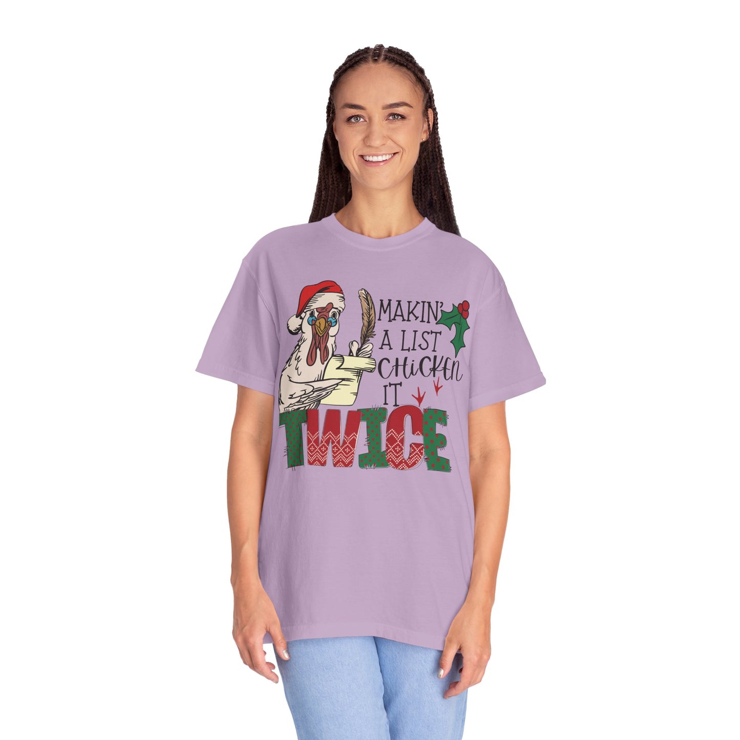 Making a list chicken it twice Christmas chicken Shirt