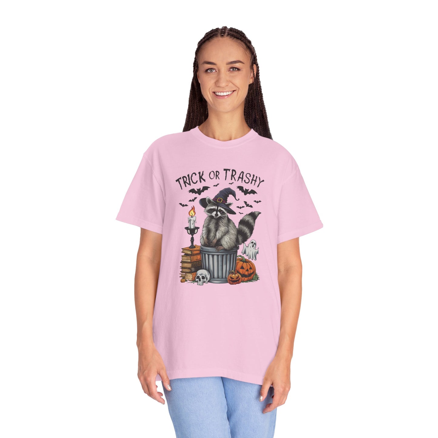 Trick or Trashy Raccoon Vintage Graphic T-shirt