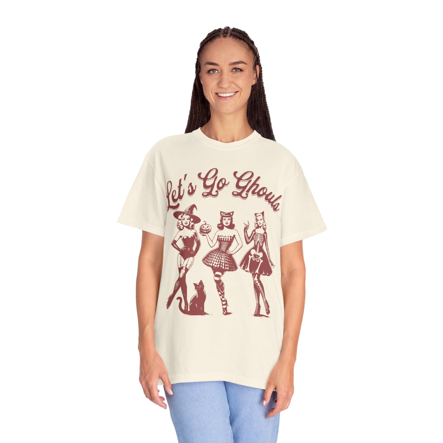 Lets Go Ghouls Witches Shirt - Spooky Girls Comfort Colors T-shirt