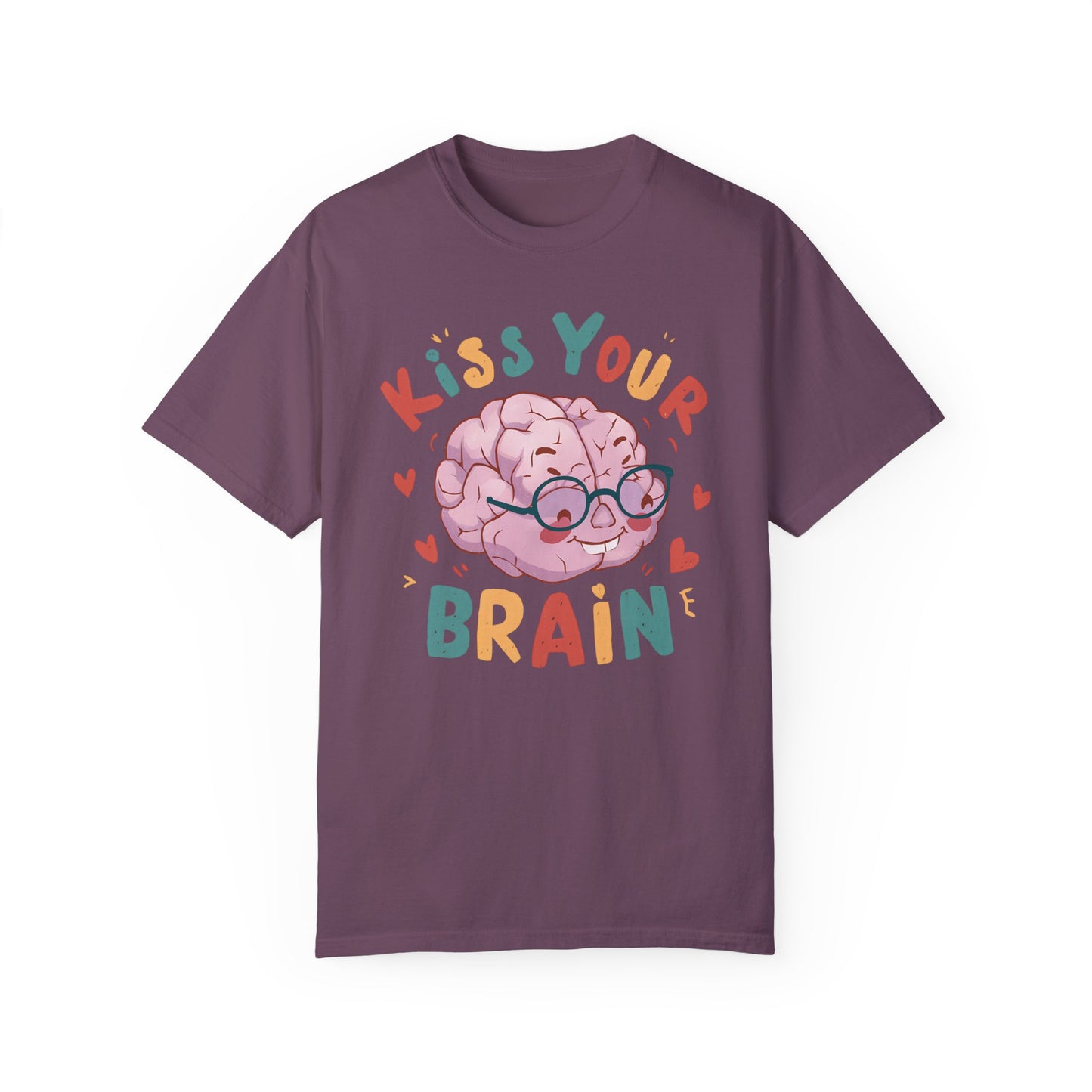 Kiss Your Brain Teacher Shirt Berry