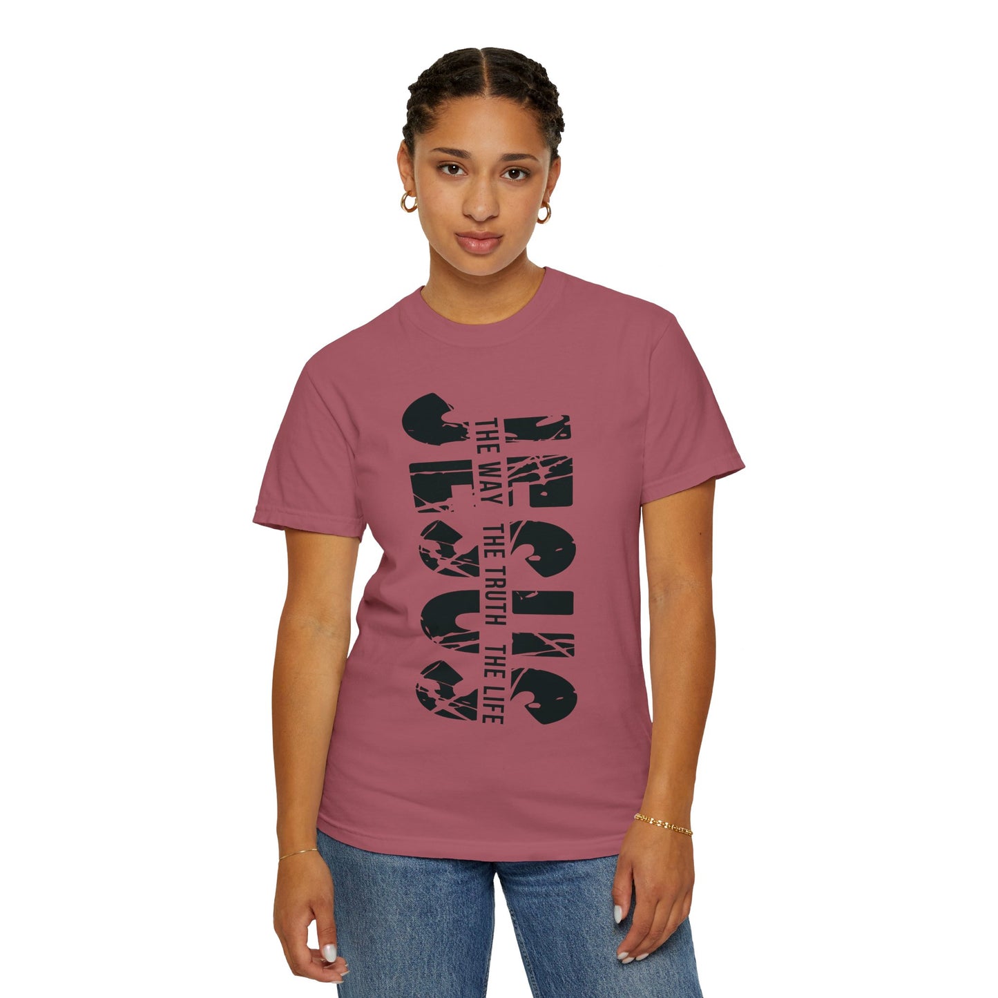 Jesus Shirt,Jesus The Way The Truth The Life Comfort Colors Shirt