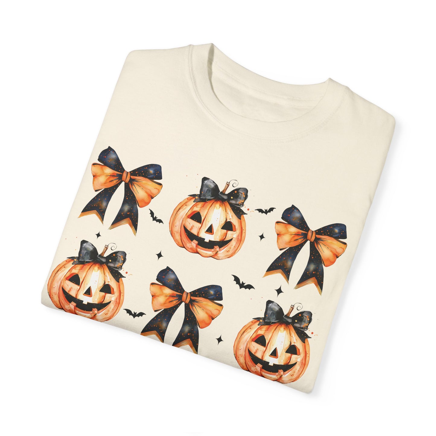 Halloween Pumpkin Coquette Bow Shirt