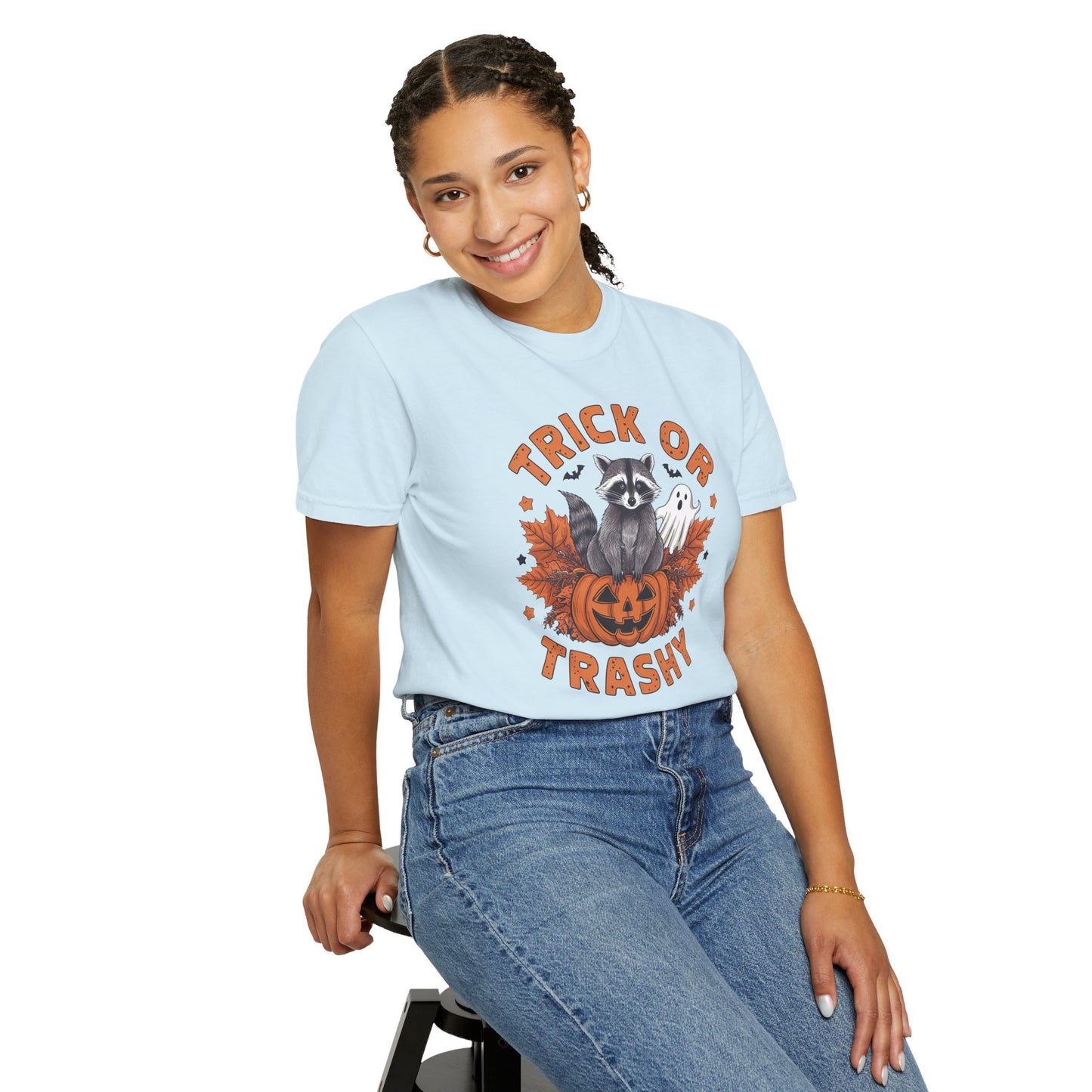 Trick or Trashy Shirt - Halloween Racoon Shirt