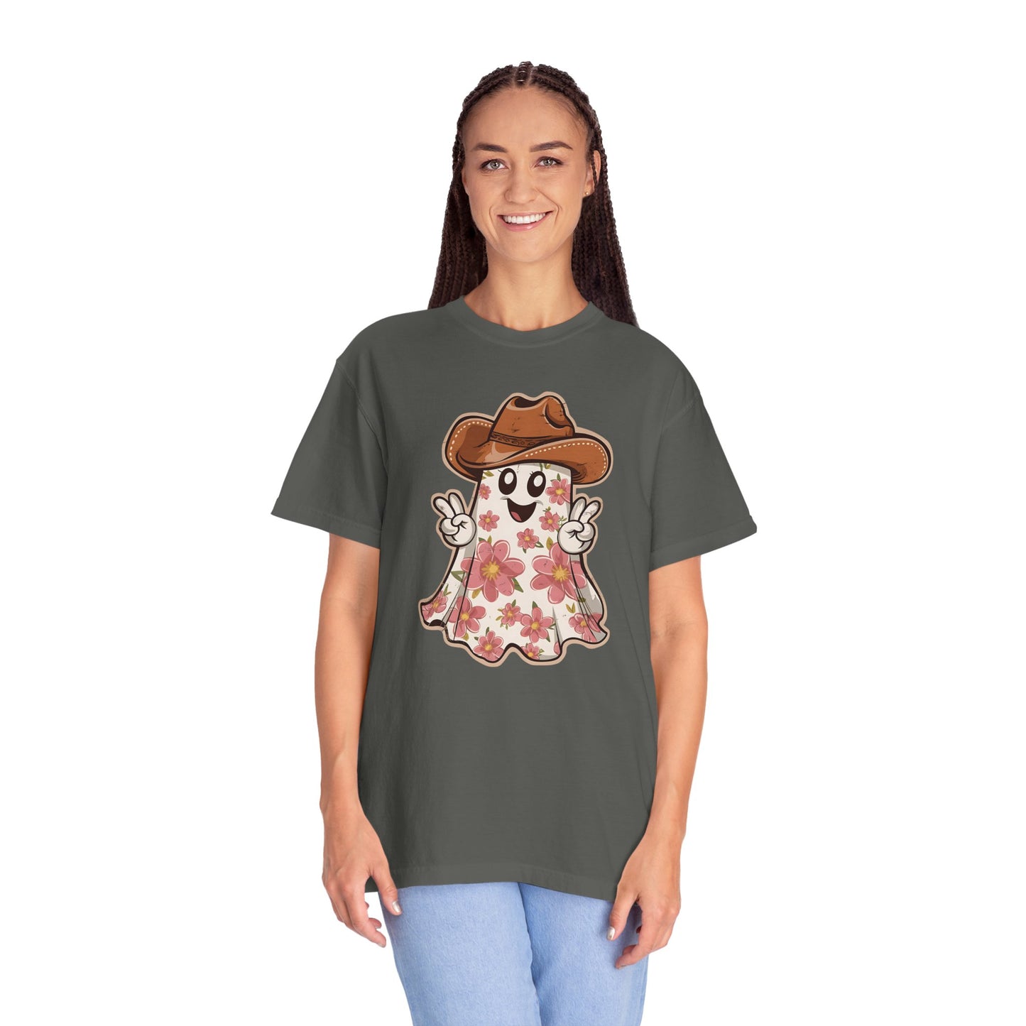Floral Halloween Cowboy Ghost Howdy Western Shirt - Spooky Western Apparel