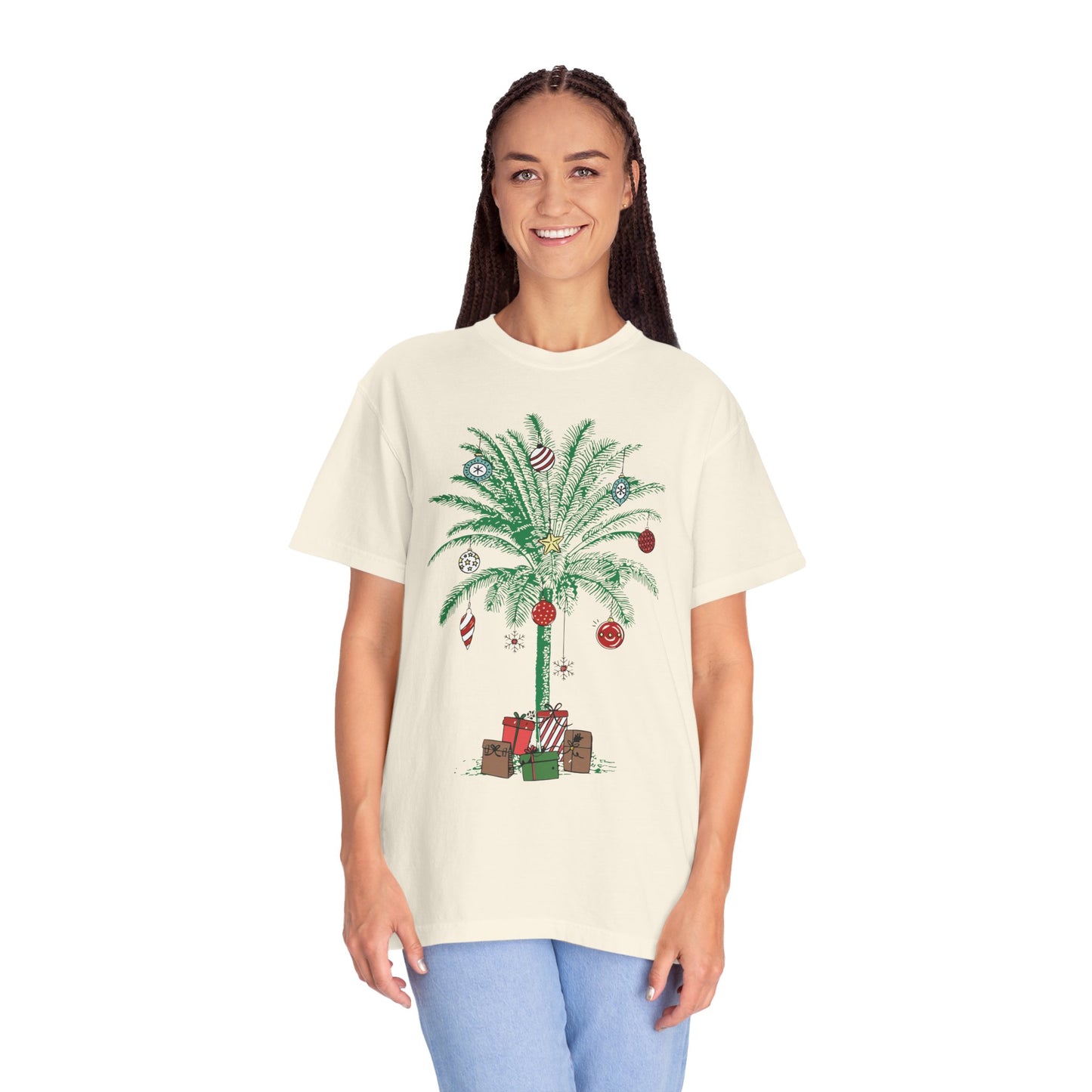 Christmas Palm Tree Shirt - Beach Aloha Xmas Tee