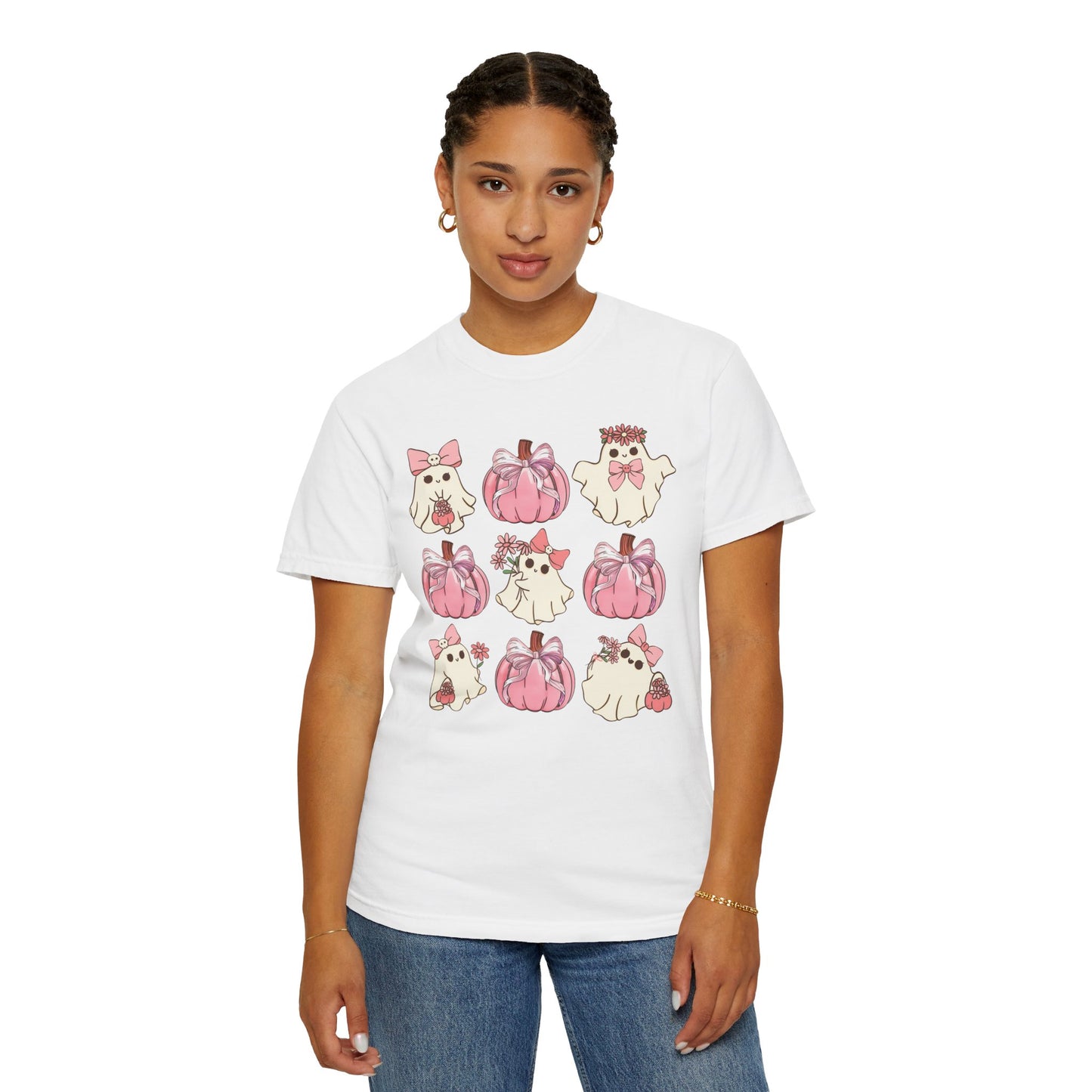 Halloween Coquette Pink Pumpkin Shirt