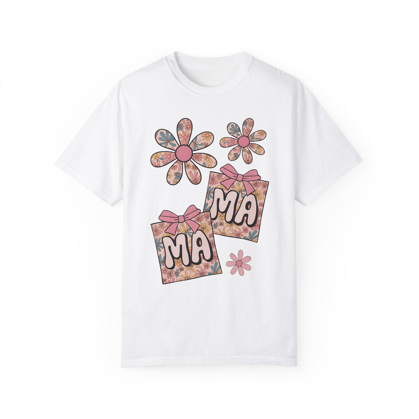 Floral MAMA Comfort Colors T-Shirt – Cute & Trendy Gift for Moms