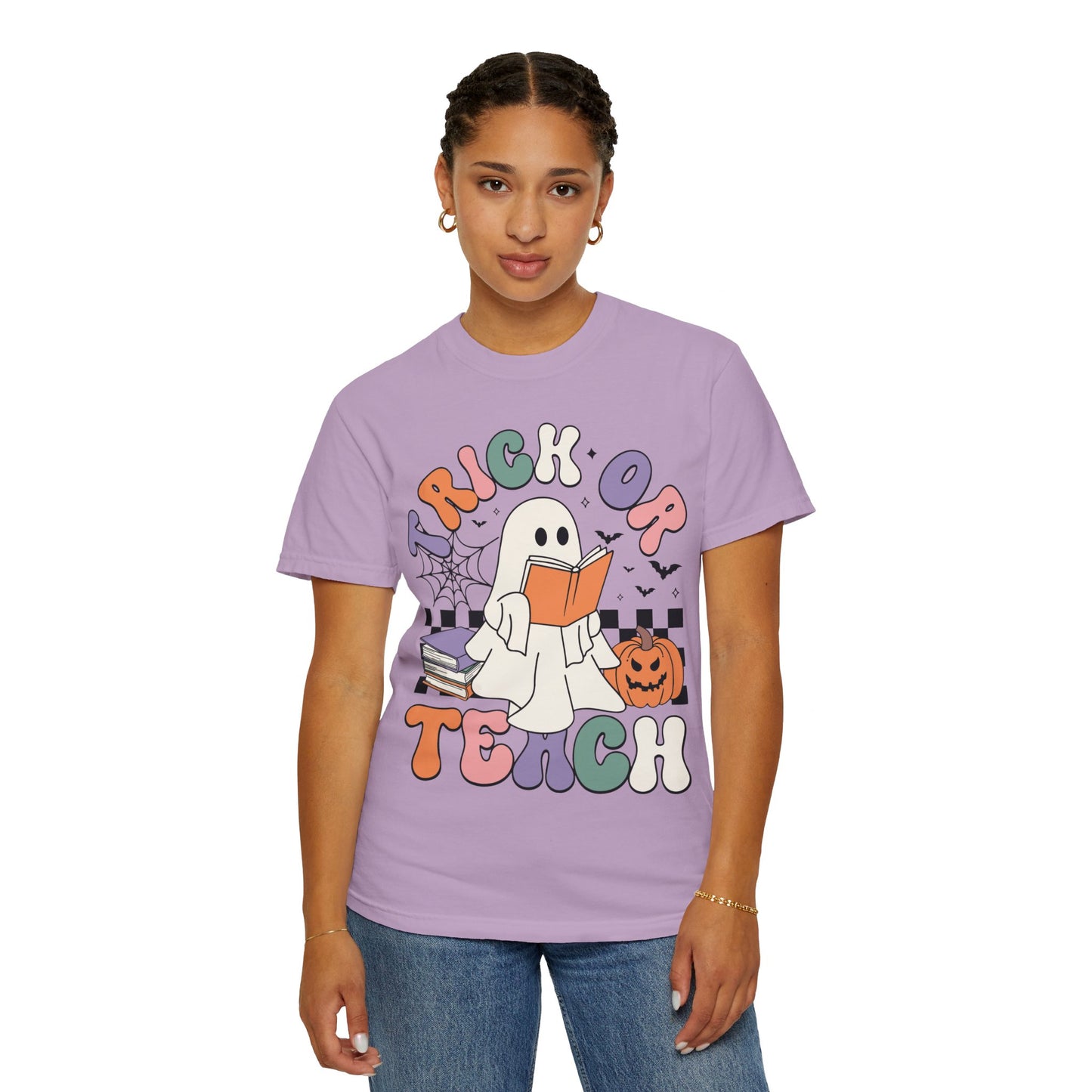 Comfort Colors Teacher Halloween Shirt - Trick or Teach Shirt