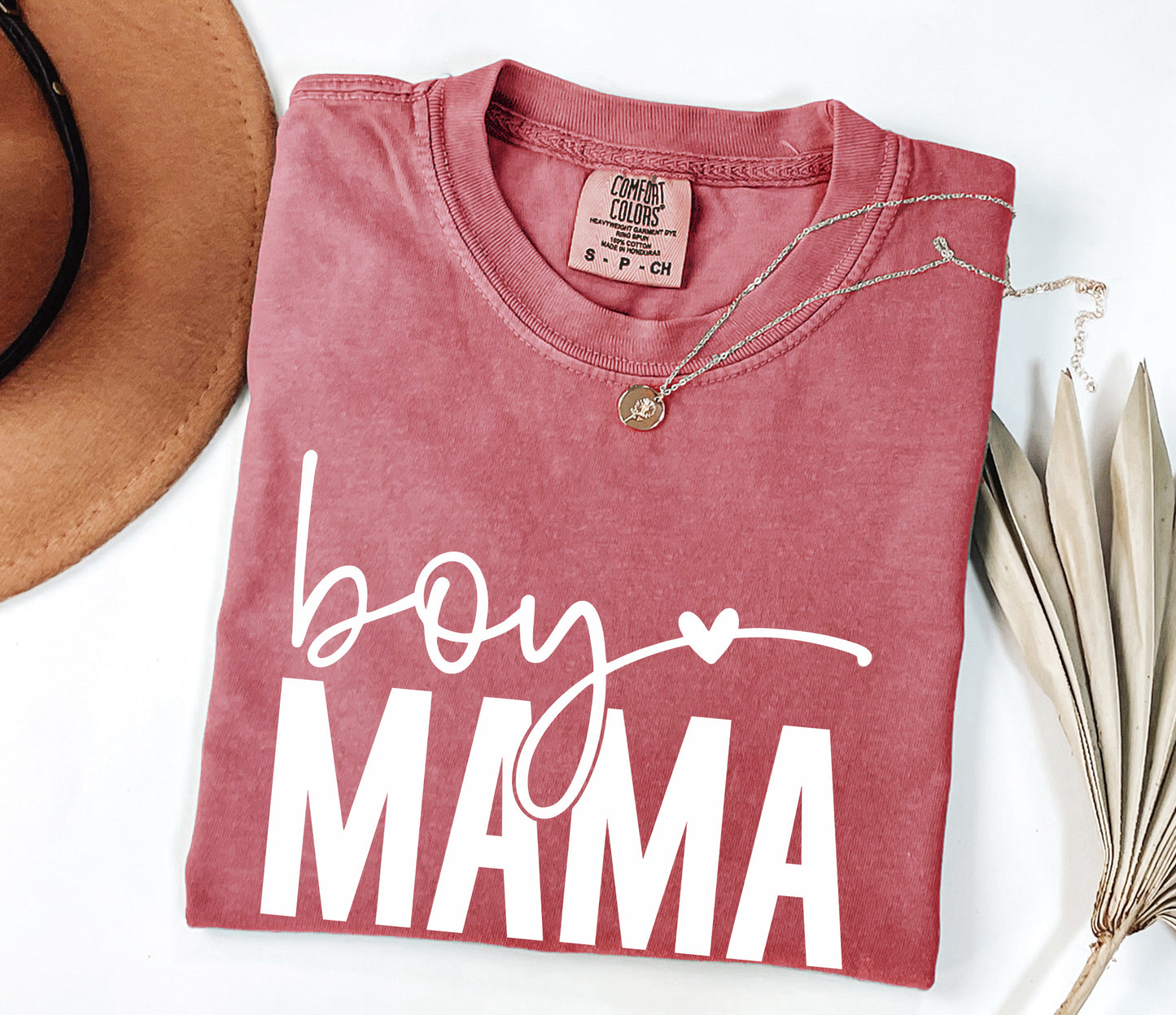 Boy Mama Comfort Colors Graphic T-Shirt - Casual Family Statement Tee