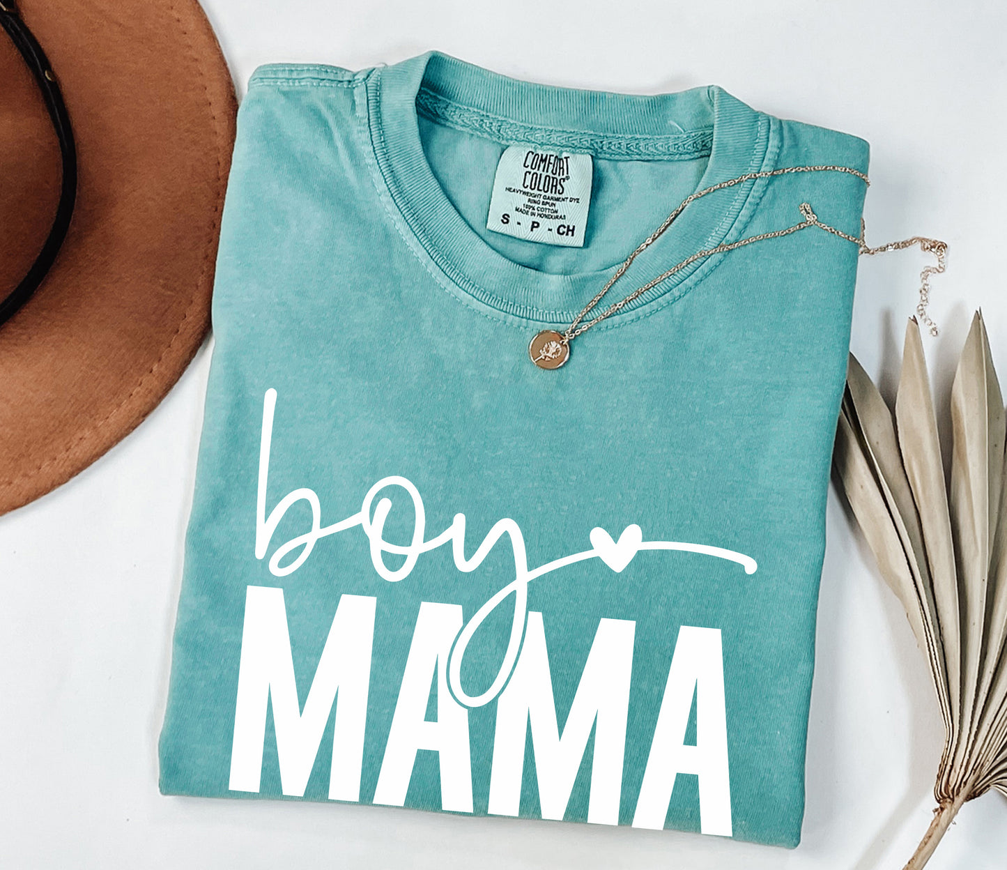 Boy Mama Comfort Colors Graphic T-Shirt - Casual Family Statement Tee