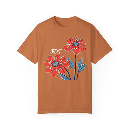 FDT Floral Comfort Colors Protest Shirt - Anti-Trump Graphic Tee