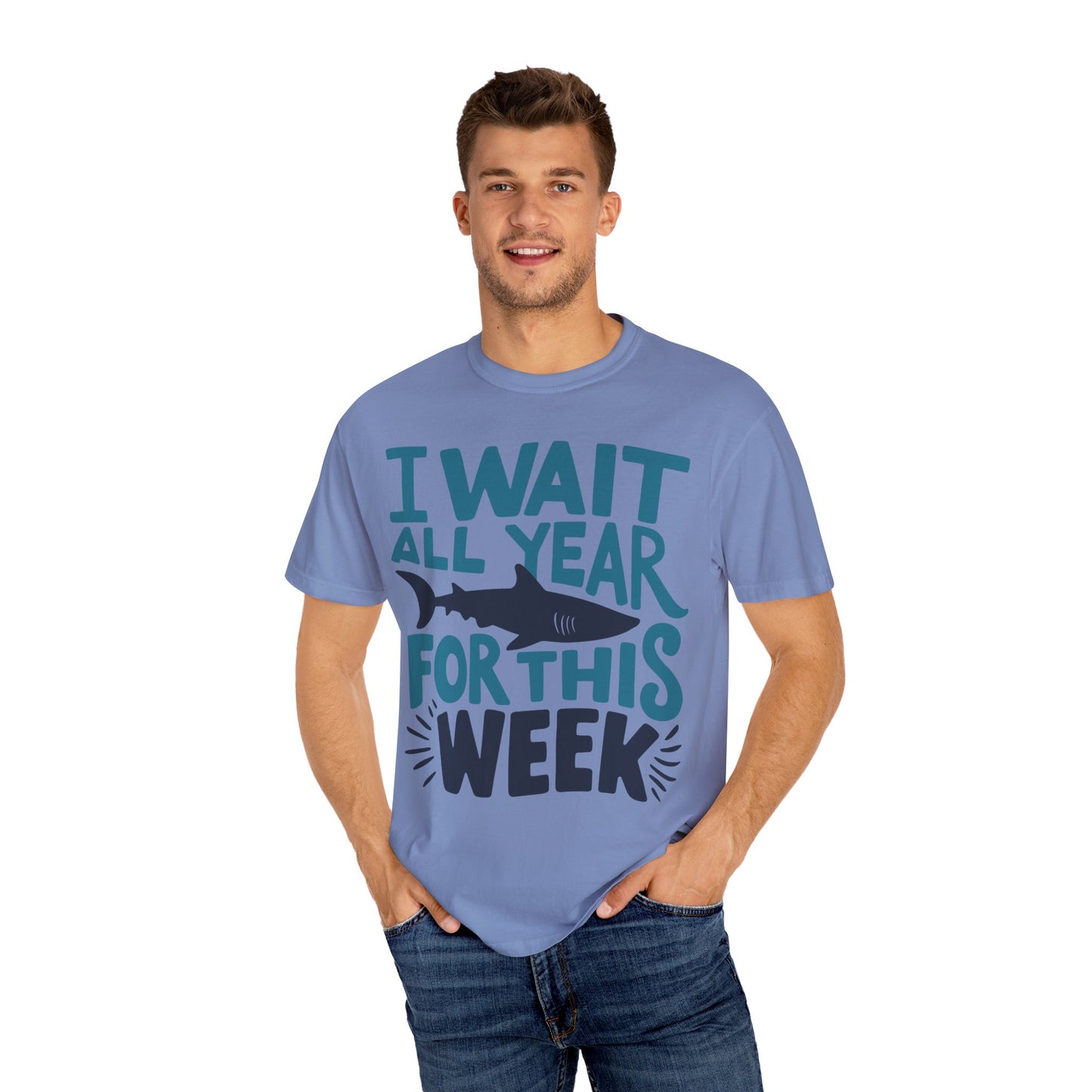 I Wait All Year For This Week Funny Shark Shirt