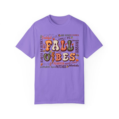 Comfort Colors Retro Fall Tshirt Violet