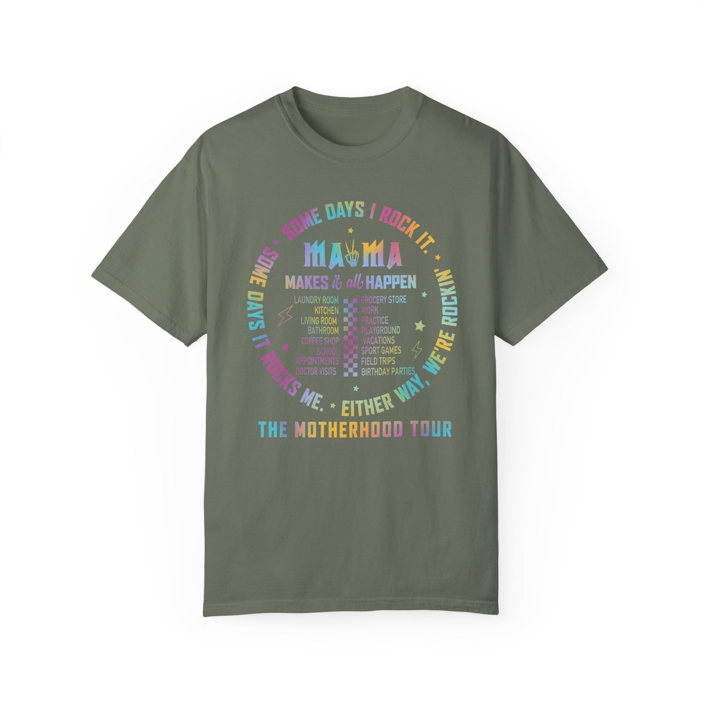 Mama Rock Tour Shirt - The Motherhood Tour Shirt Moss