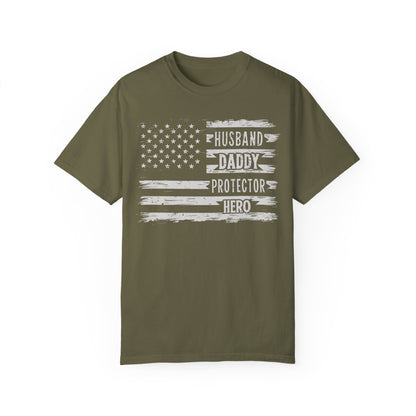 Husband Daddy Protector Hero Shirt | Father's Day Gift Ideas Sage