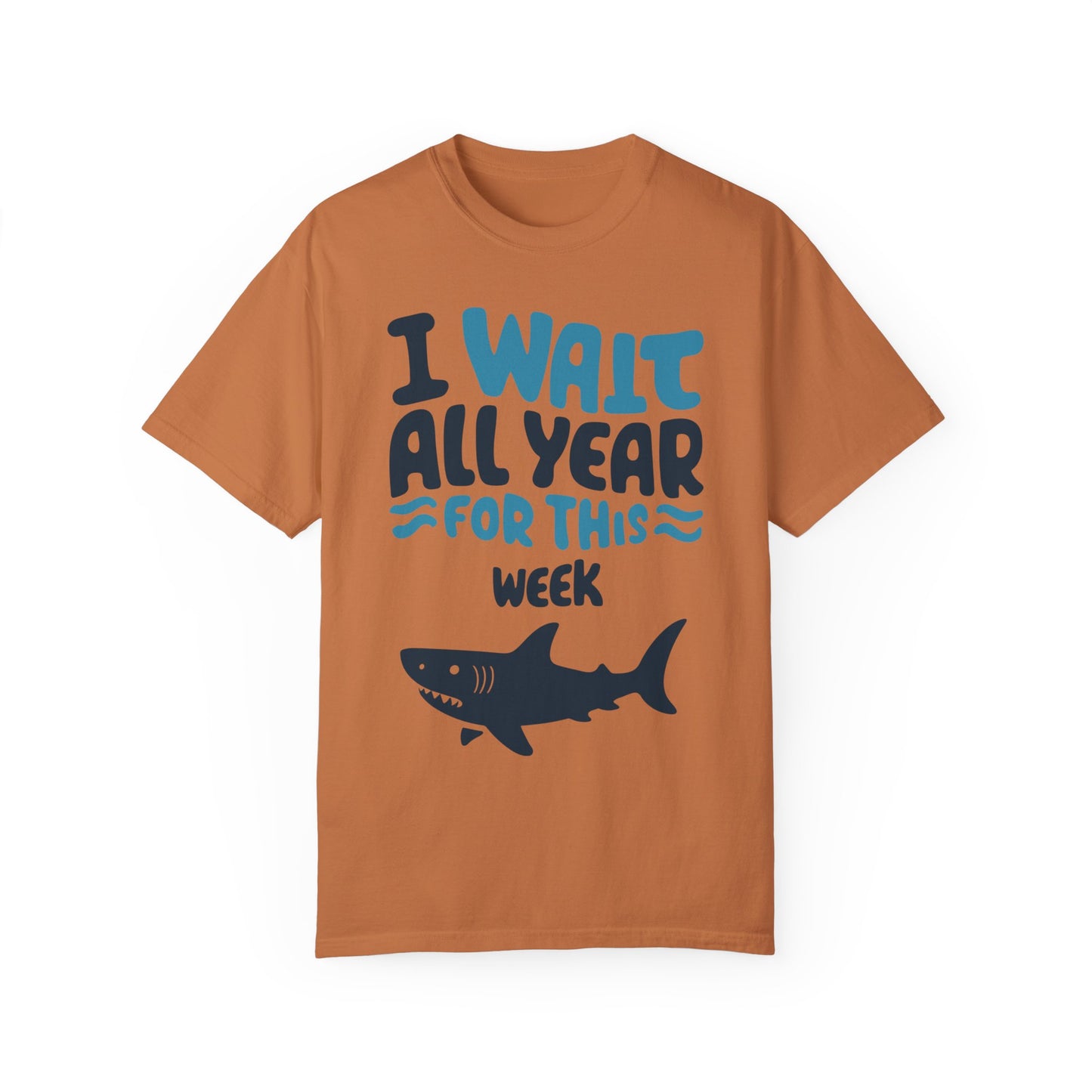 I Wait All Year For This Week Funny Shark T shirt Yam