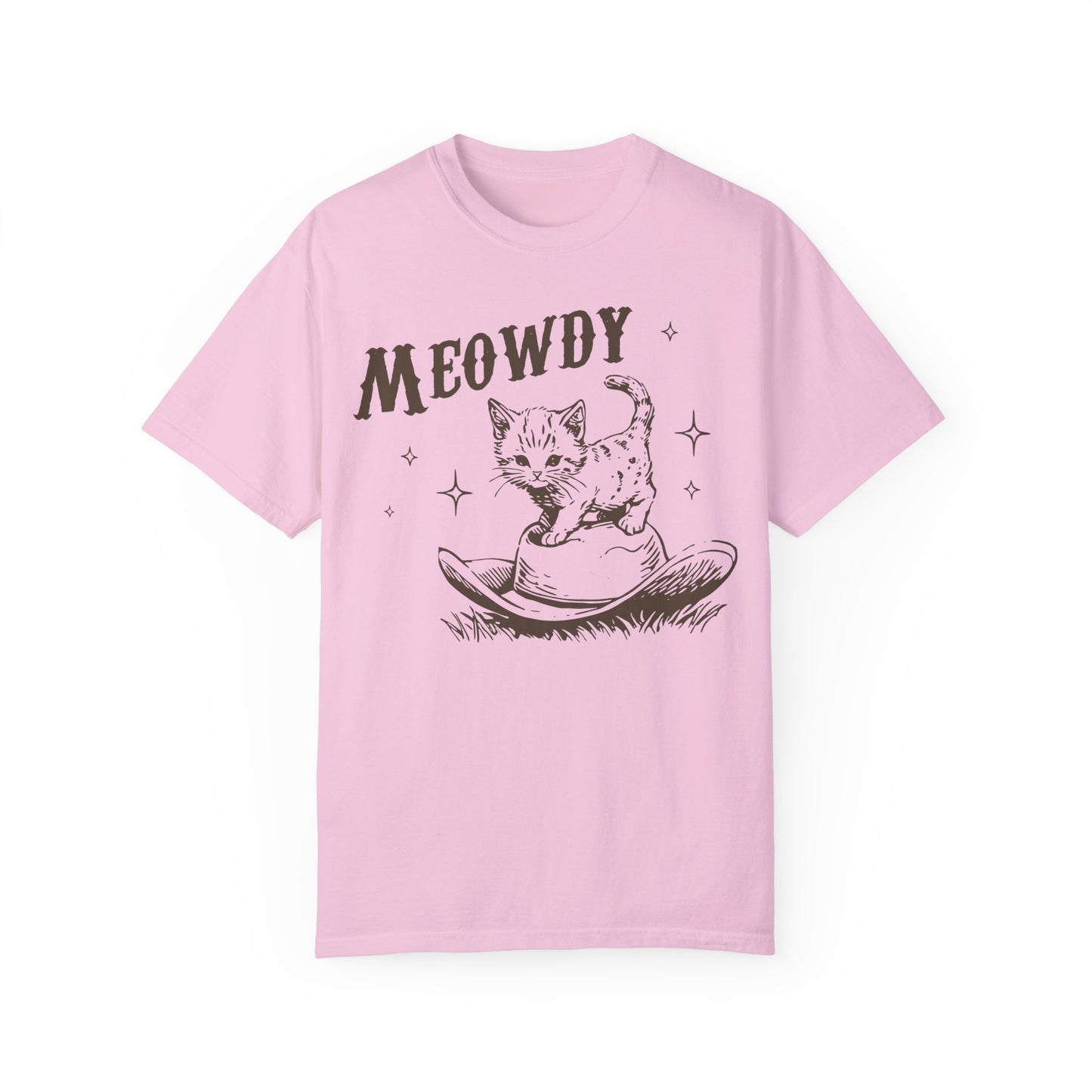 Meowdy Cute Kitten Cat Country Western Vintage T-Shirt, Retro 90s Cowgirl Rodeo Life Shirt Blossom