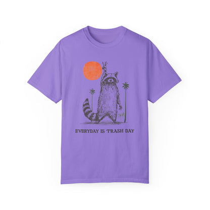 Funny Meme Raccoon Shirt | Hilarious Graphic Tees for Animal Lovers Violet