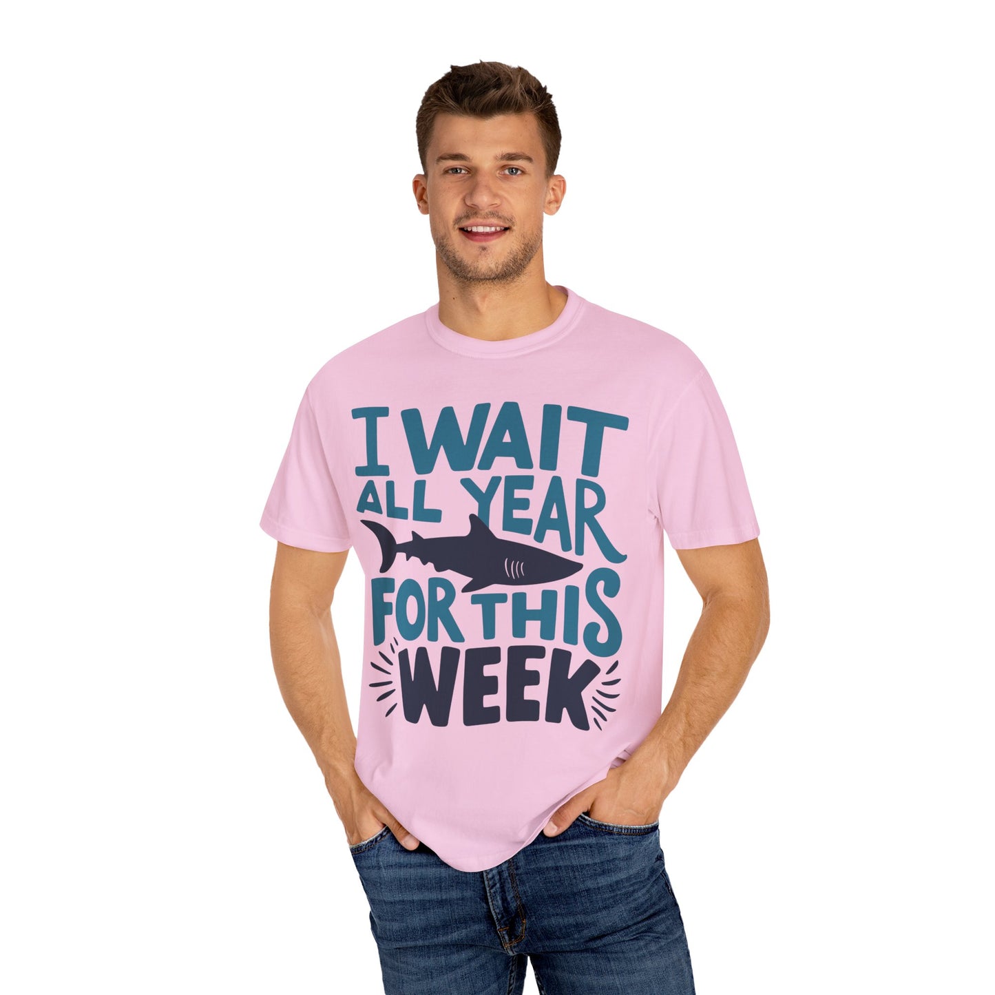 I Wait All Year For This Week Funny Shark Shirt