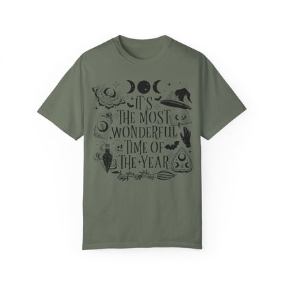 It's The Most Wonderful Time Of The Year Fall T-Shirt - Spooky Shirt Moss